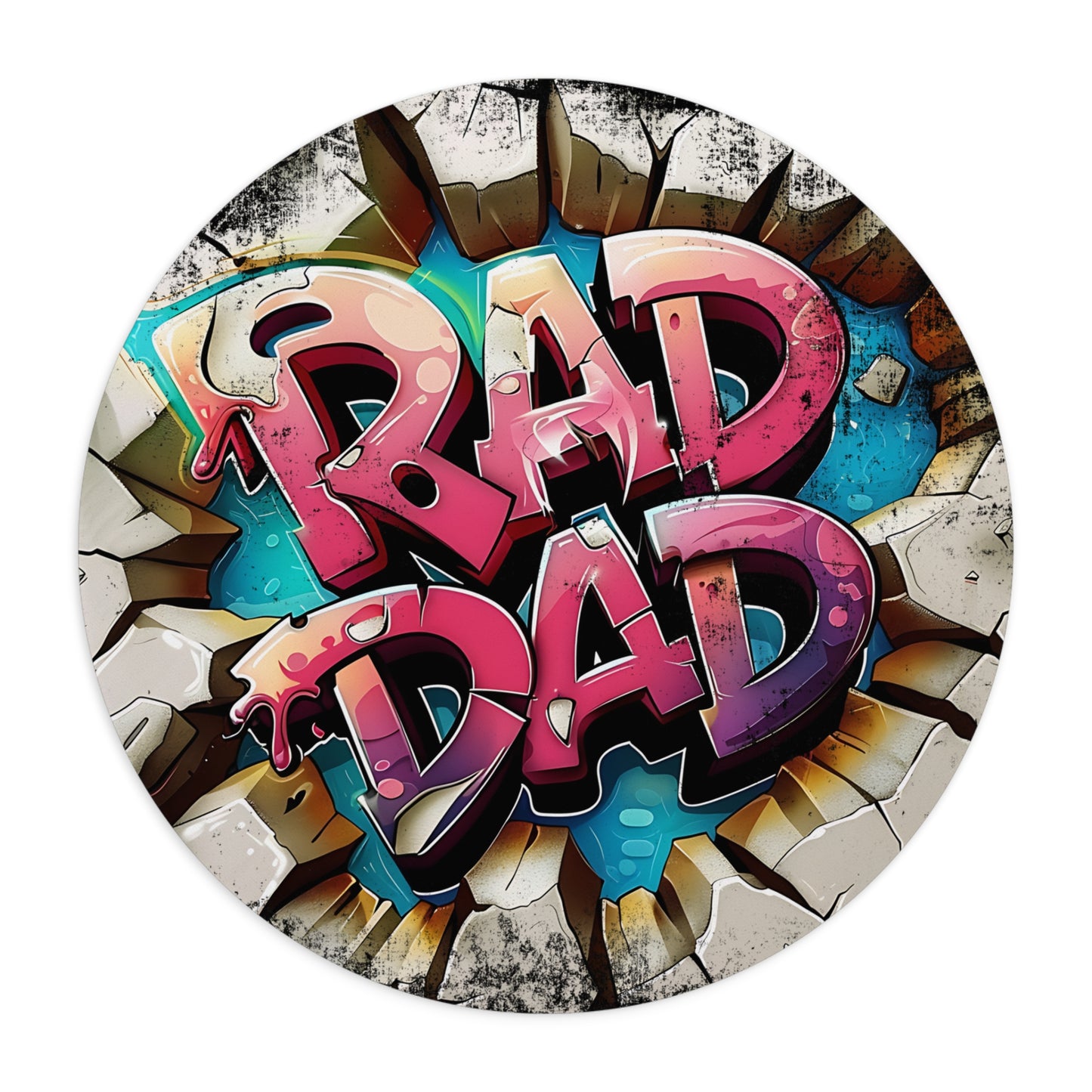 Rad Dad Desk Mouse Pad - Custom Gamer Desk Accessory, Perfect Gift for Father's Day, Office Decor, Fun Gift for Dads, Unique Mousemat