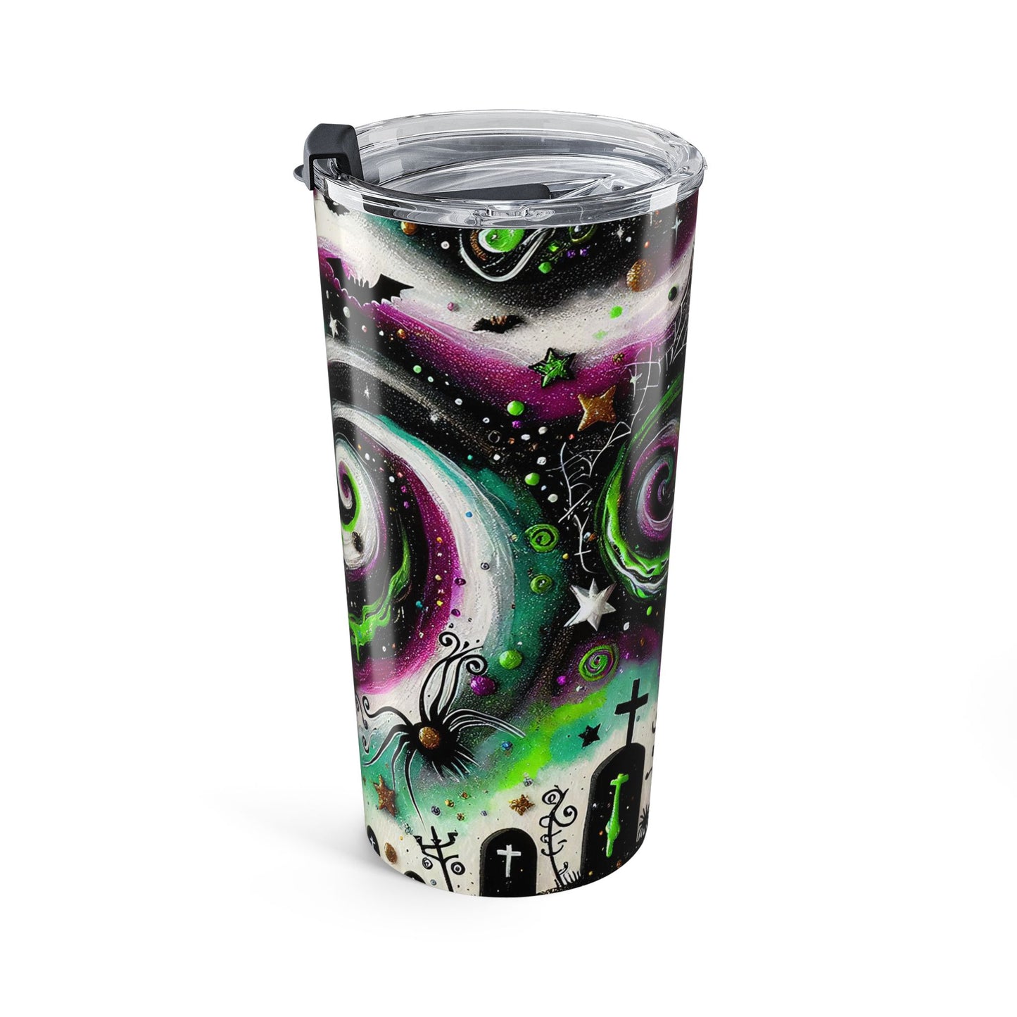 Spooky Galaxy Tumbler 20oz - Cosmic Witchy Halloween Gift