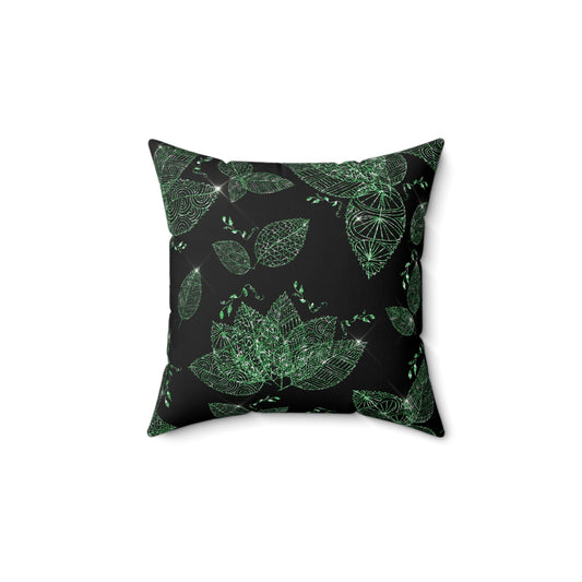 Lush Botanical Throw Pillow - Cozy Home Decor, Gift for Plant Lovers, Nature-inspired Cushion, Unique Accent Pillow, Autumn Decor