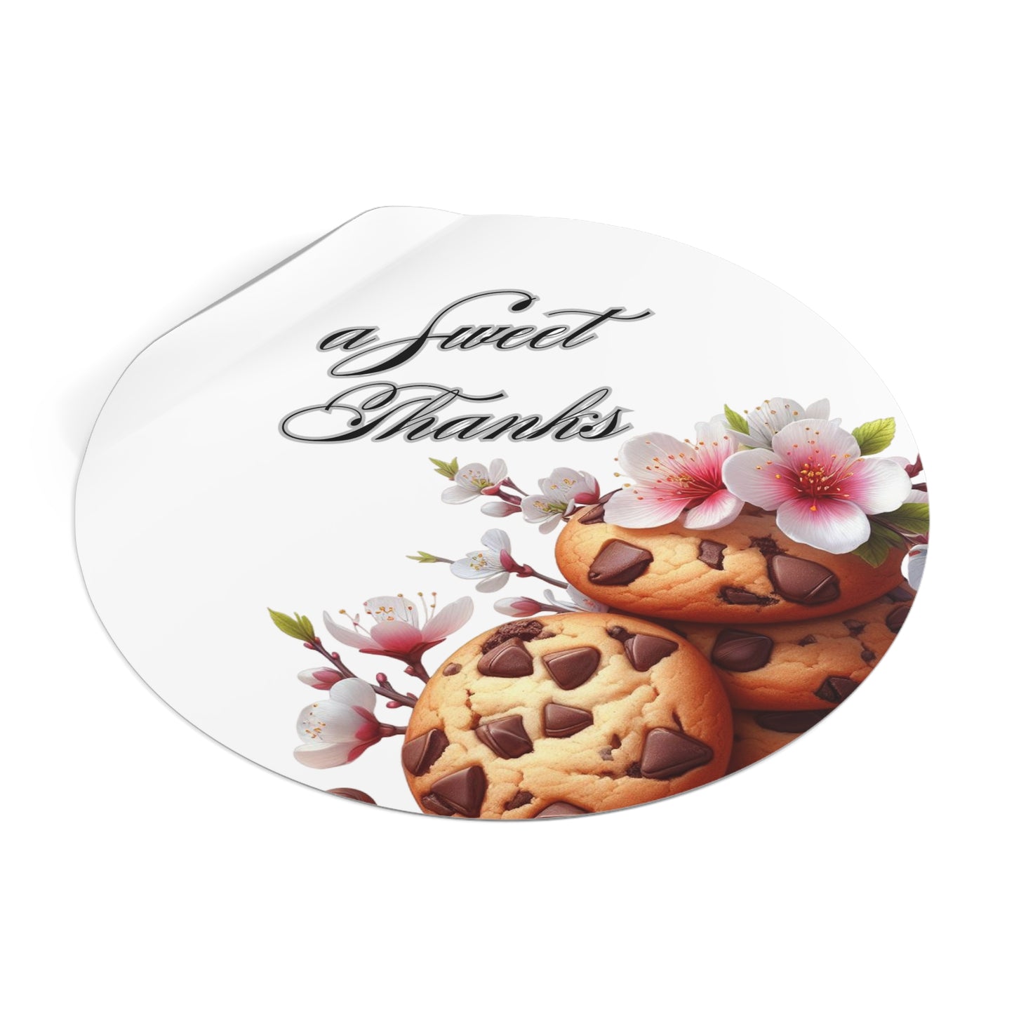 Sweet Cookie Thank You Stickers | Perfect for Parties, Weddings, Birthdays, Treat Bags, Gifts, Custom Stickers