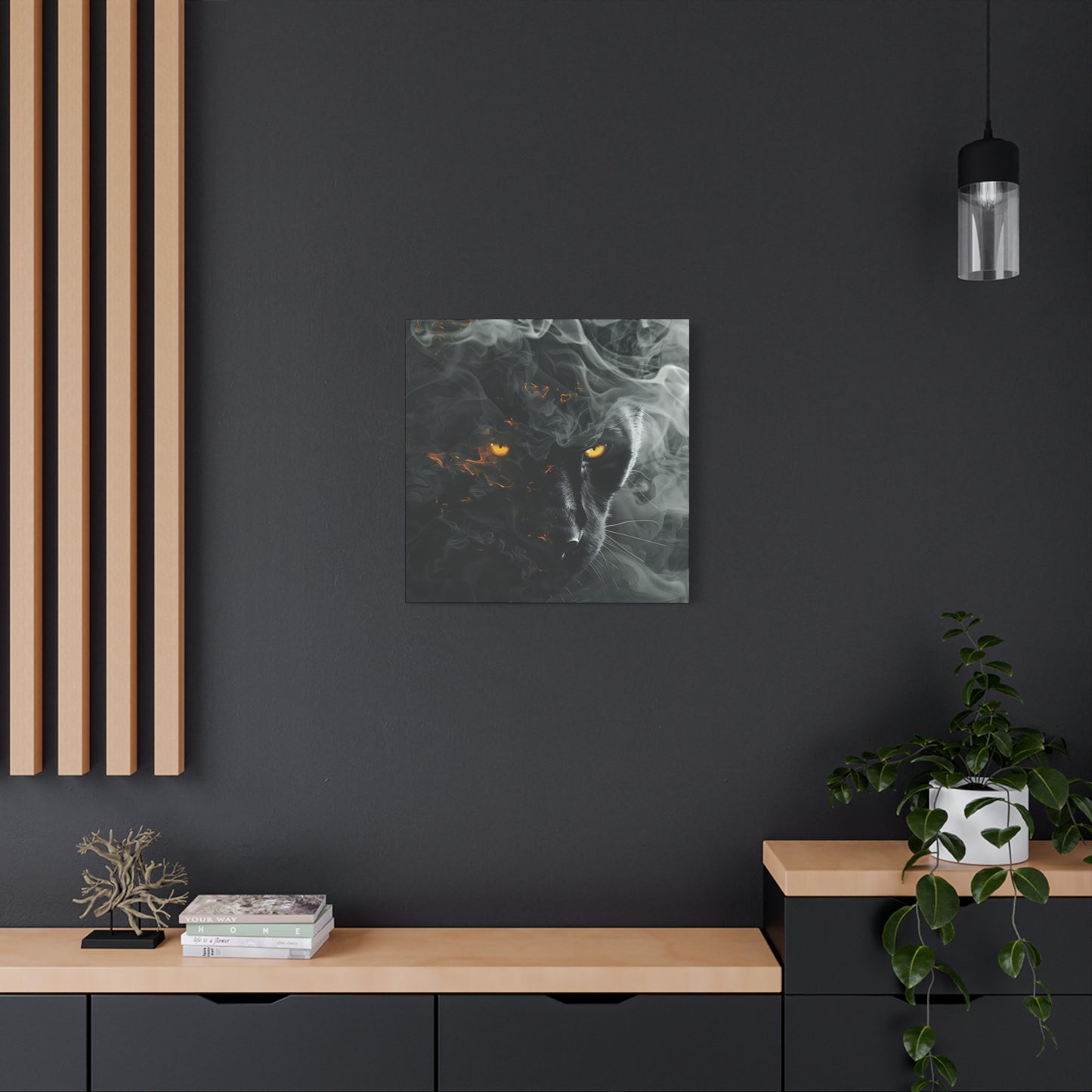 Mystical Panther Canvas Wall Art - 1.25" Stretched Wall Decor
