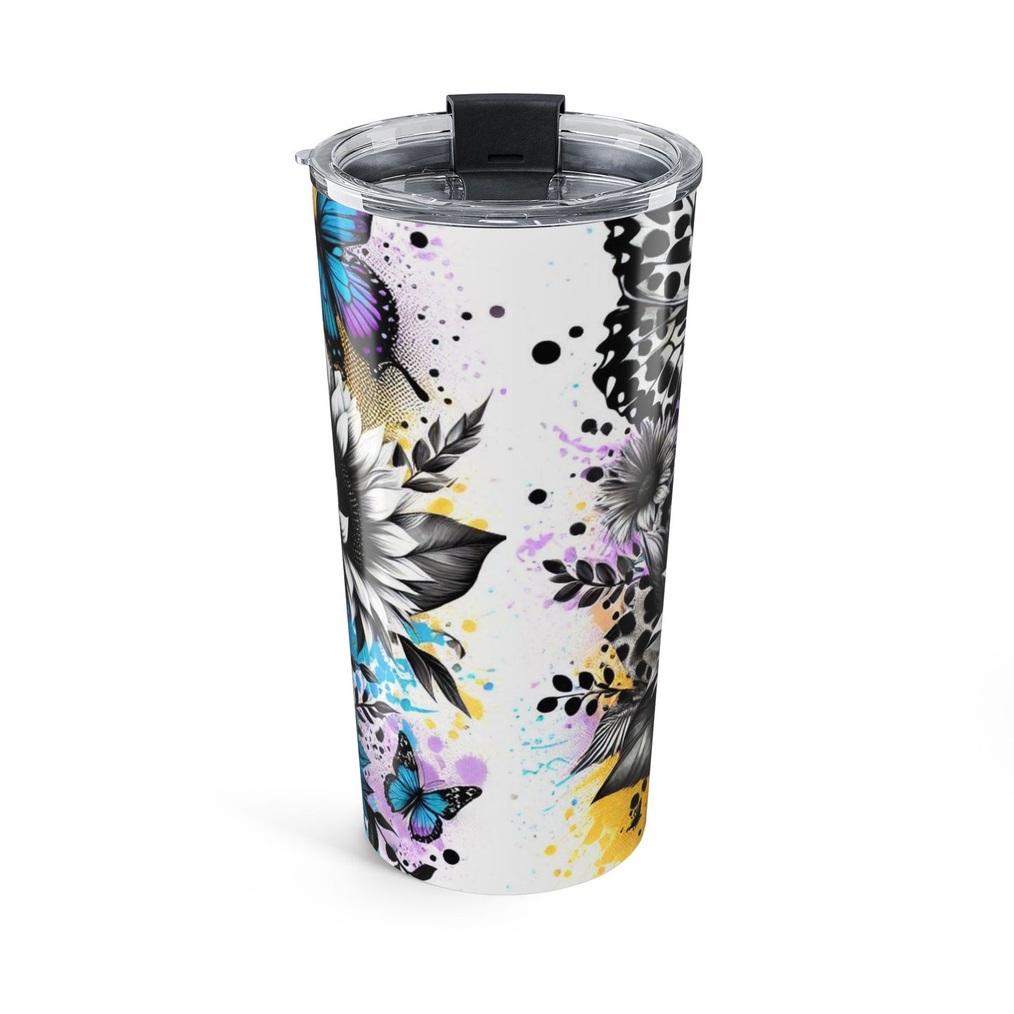Colorful Floral Tumbler 20oz - Stylish Nature Lover Gift