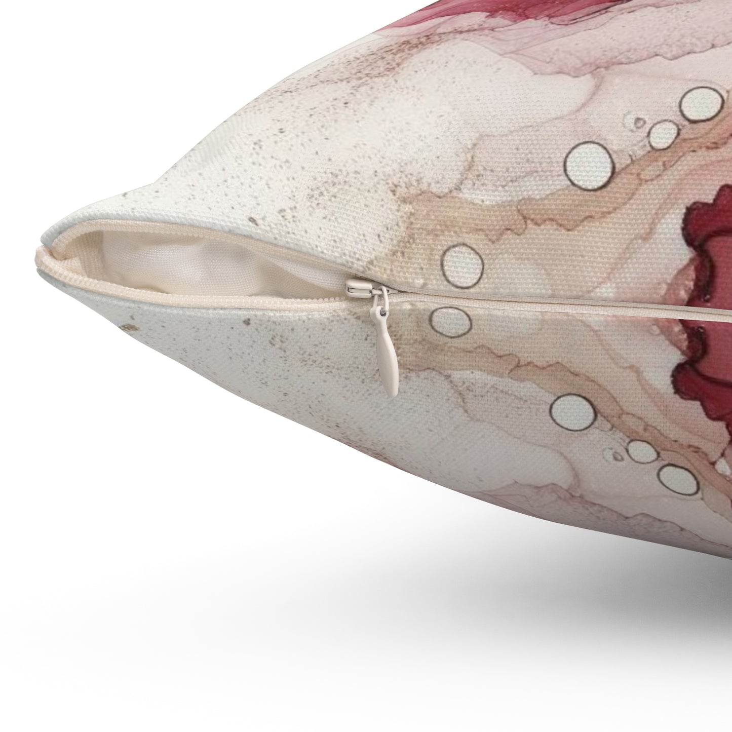 Decorative Spun Polyester Square Pillow, Beautiful Decor Pillow for Home or Office, Stylish Accent for Any Room,