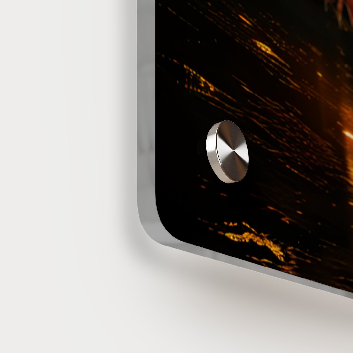 Gothic Theme Acrylic Wall Art Panel, Purple Dragon with Moon Background, Dragon Lovers, For Anyone, Accent for Any Room