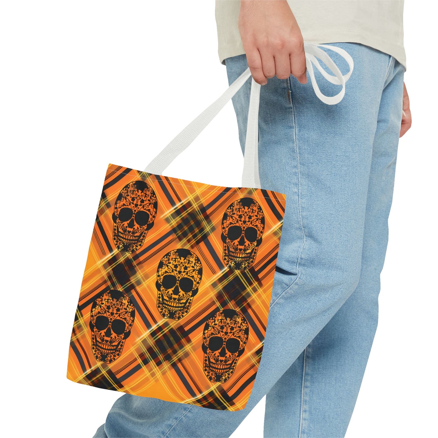 Fashionable Halloween Theme Tote Bag (AOP), Stylish and Festive for Everyday, Perfect for Halloween Lovers, For Anyone