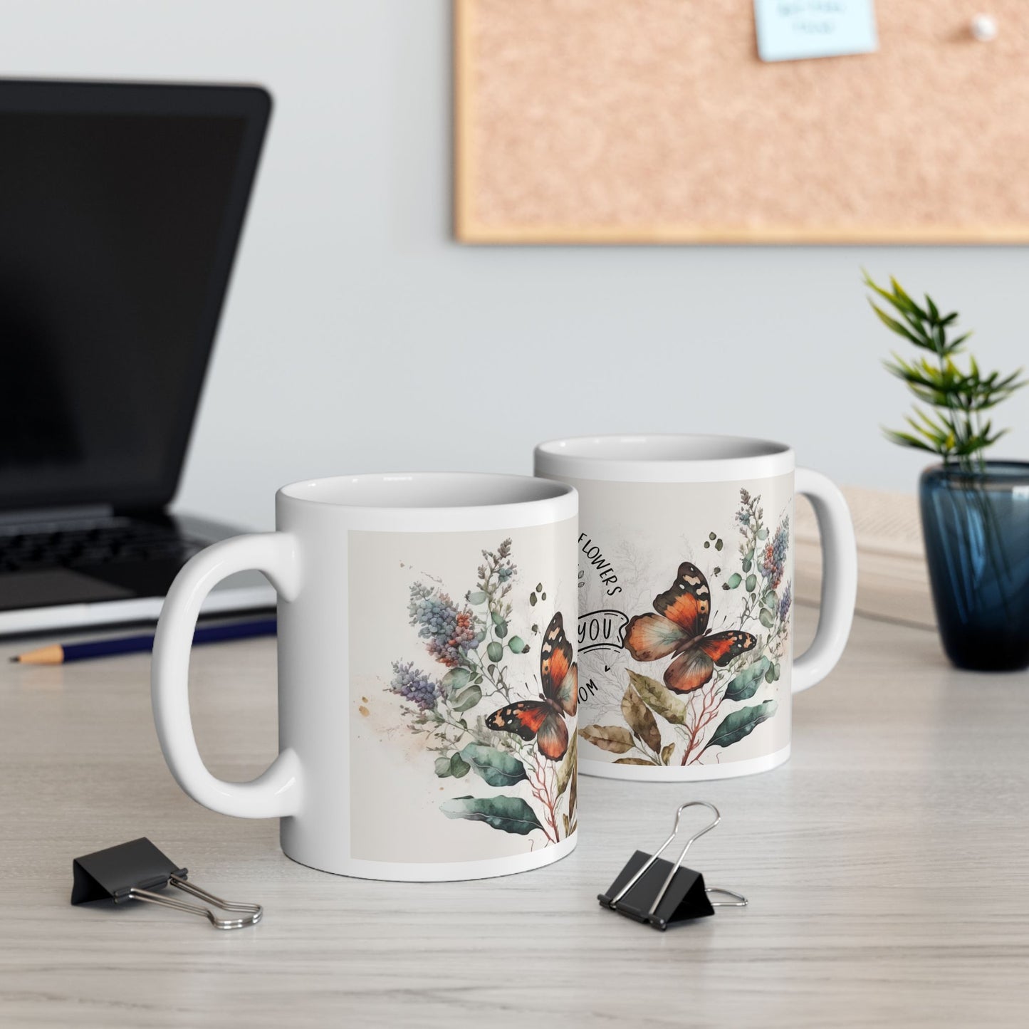 Mother's Day Floral Ceramic Mug - I'd Pick You, Love You Mom - 11oz & 15oz Options