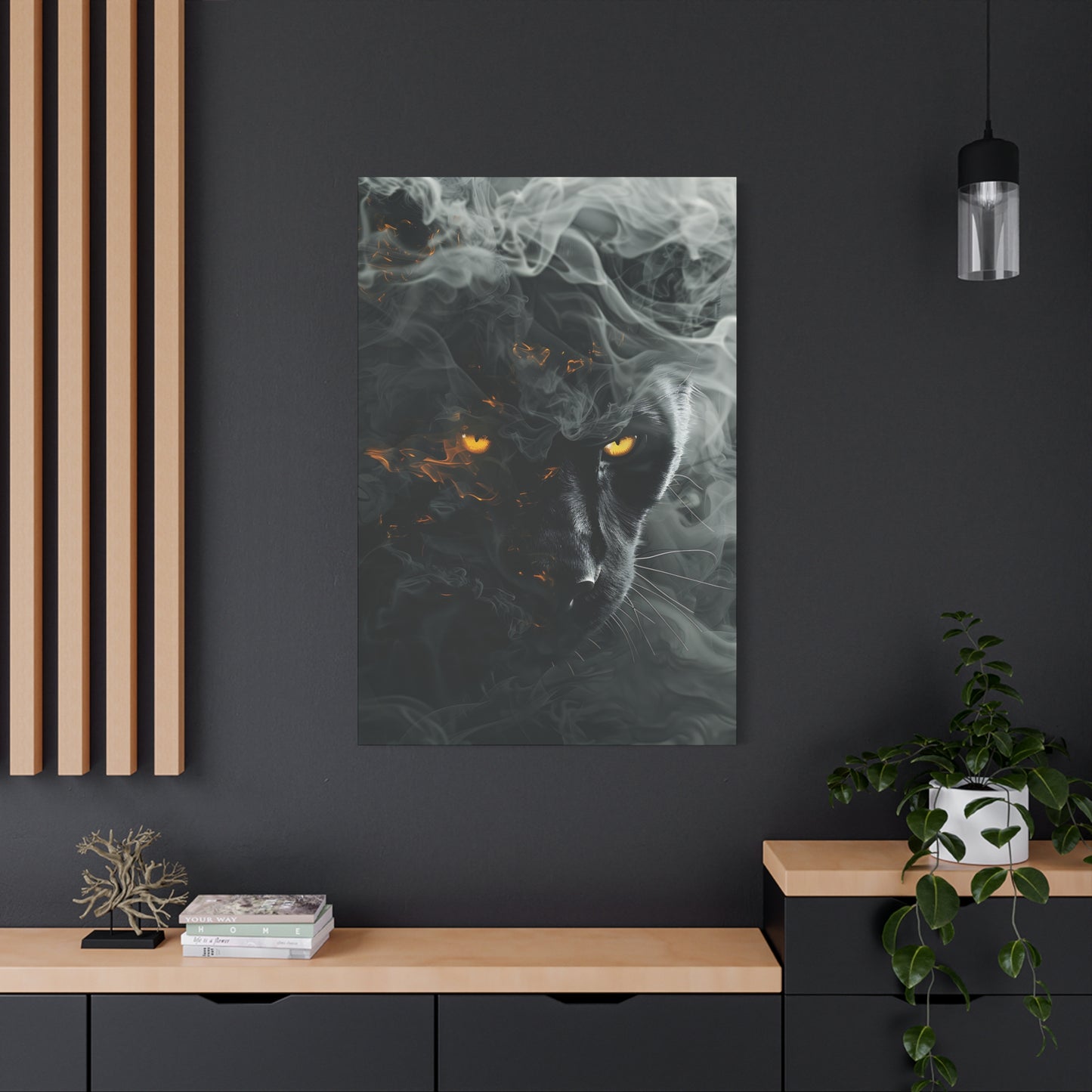 Mystical Panther Canvas Wall Art - 1.25" Stretched Wall Decor