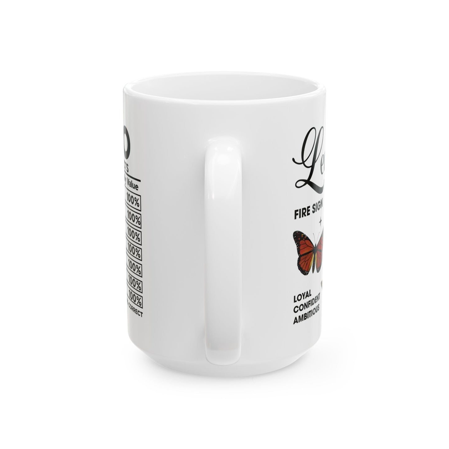 Leo Zodiac Ceramic Mug - Strength & Passion - 11oz/15oz Coffee Cup