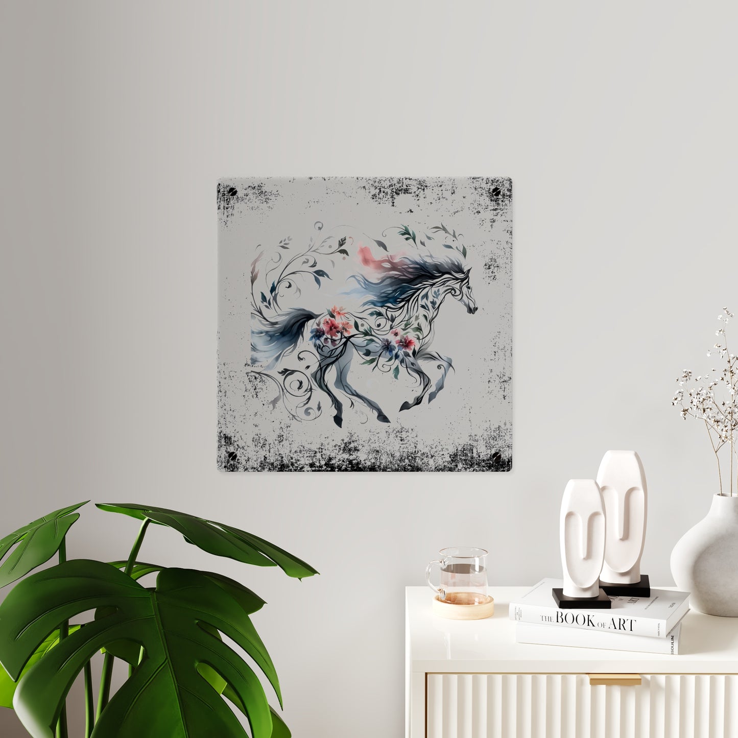 Celestial Horse Acrylic Wall Art Panel - Ethereal Home Decor