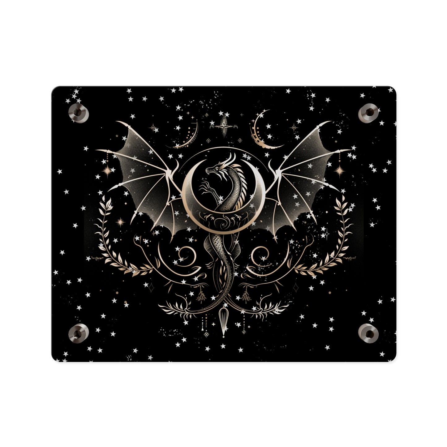 Mystical Dragon Acrylic Wall Art Panels - Celestial Decor for Fantasy Lovers