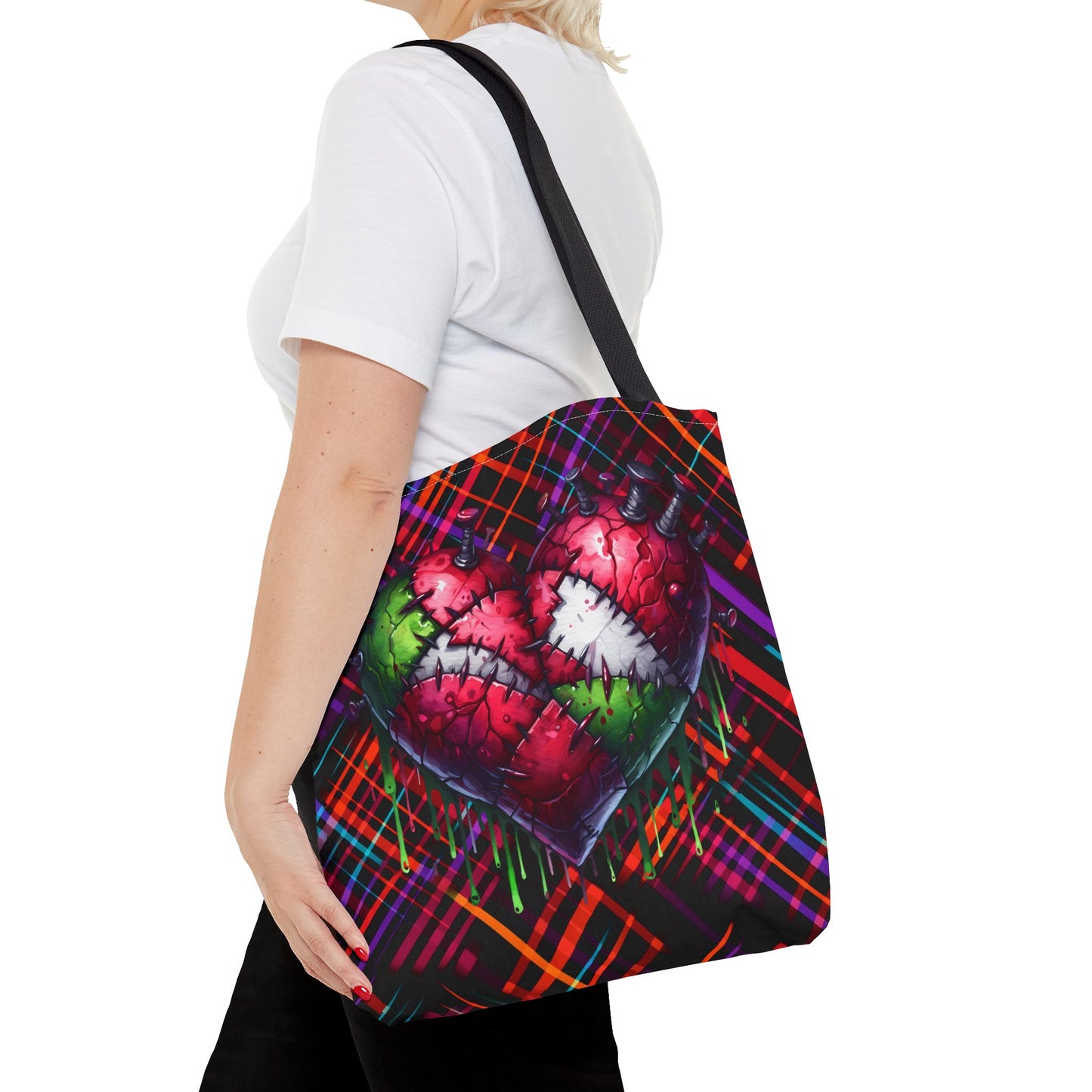 Fashionable Halloween Theme Tote Bag (AOP), Fun Stylish for Everyday or Occasion, Perfect for Halloween Lovers, Gift Idea for Anyone