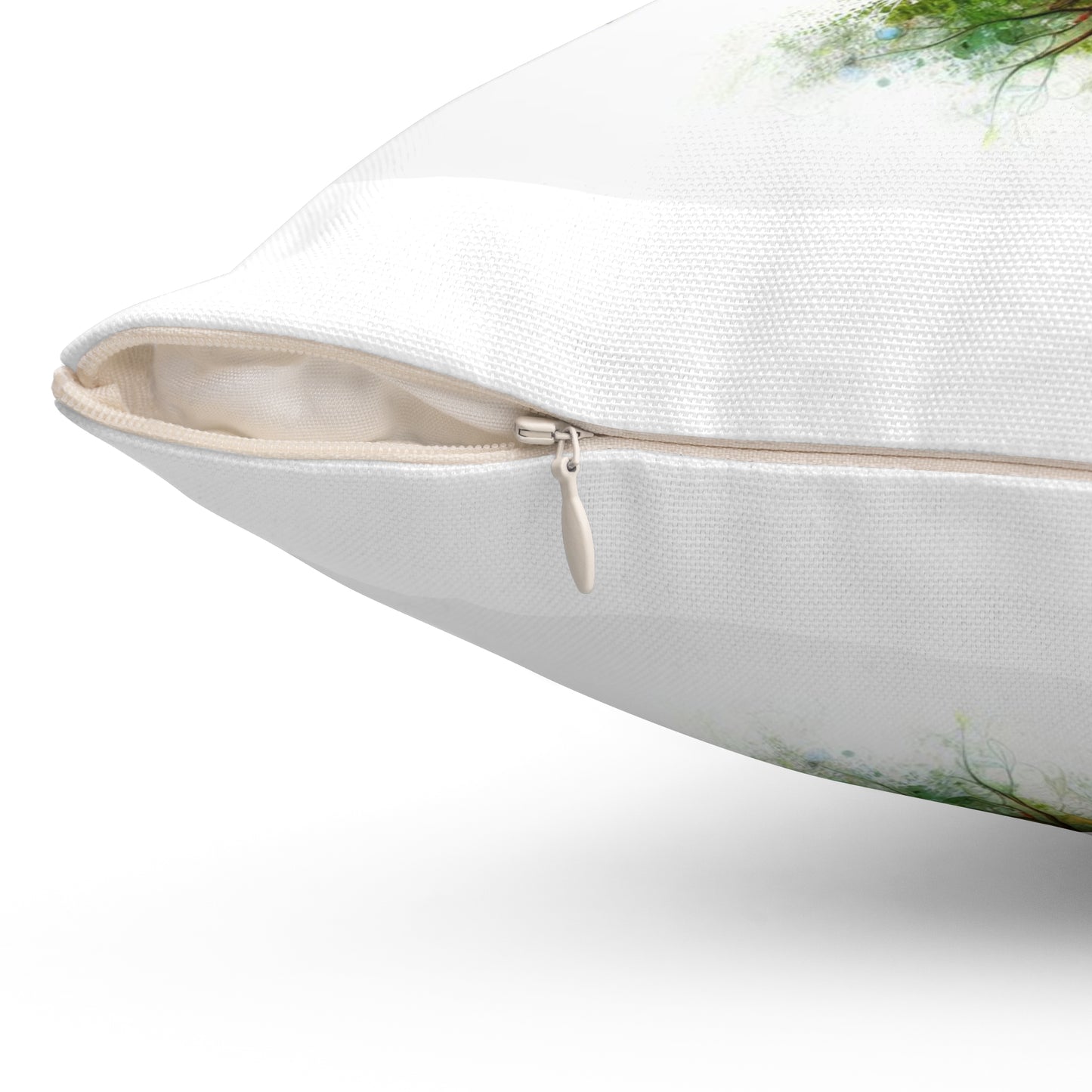 Butterfly Tree Profile Decorative Pillow — Nature-Inspired Throw Cushion