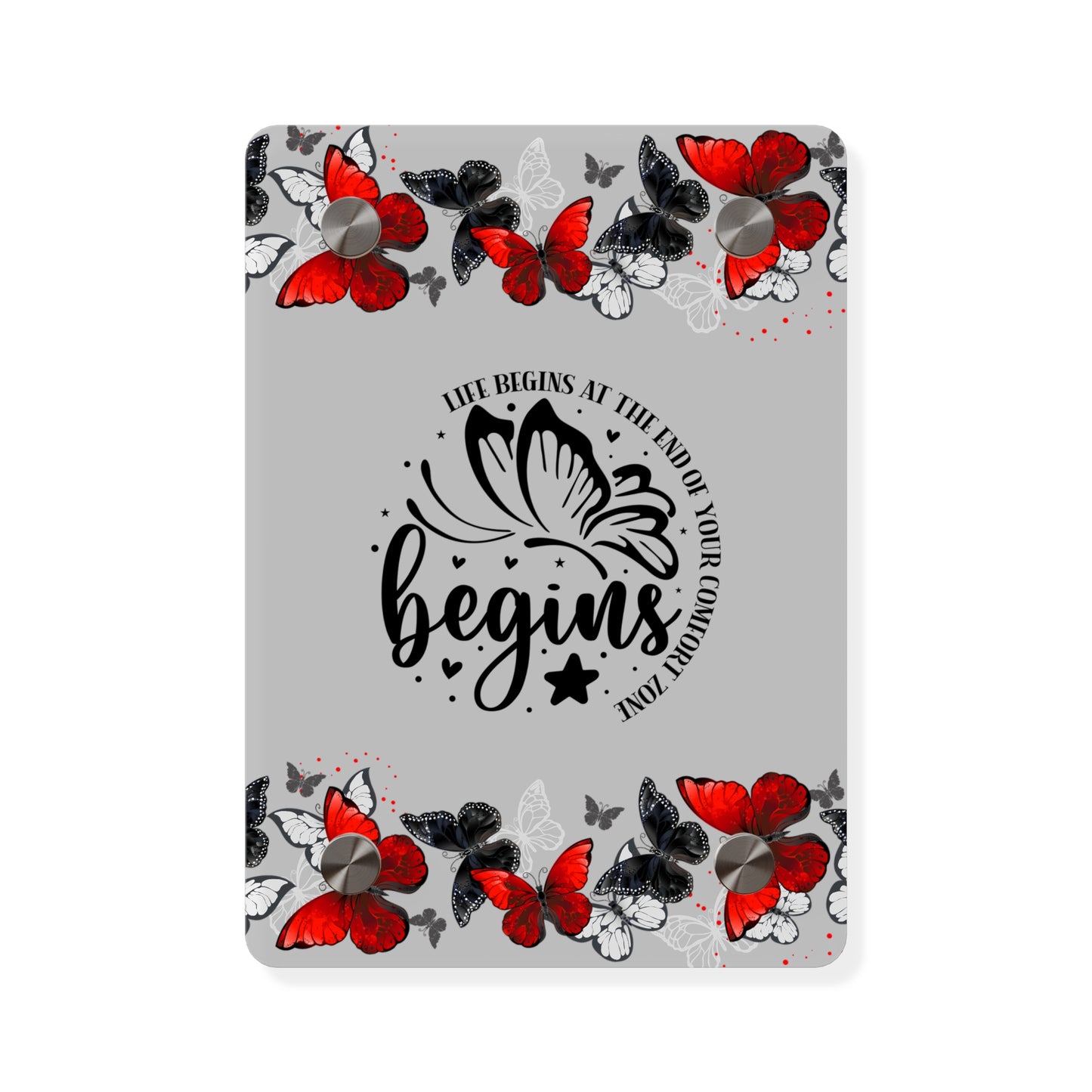 Inspirational Butterfly Acrylic Wall Art Panel - 'Life Begins' Decor