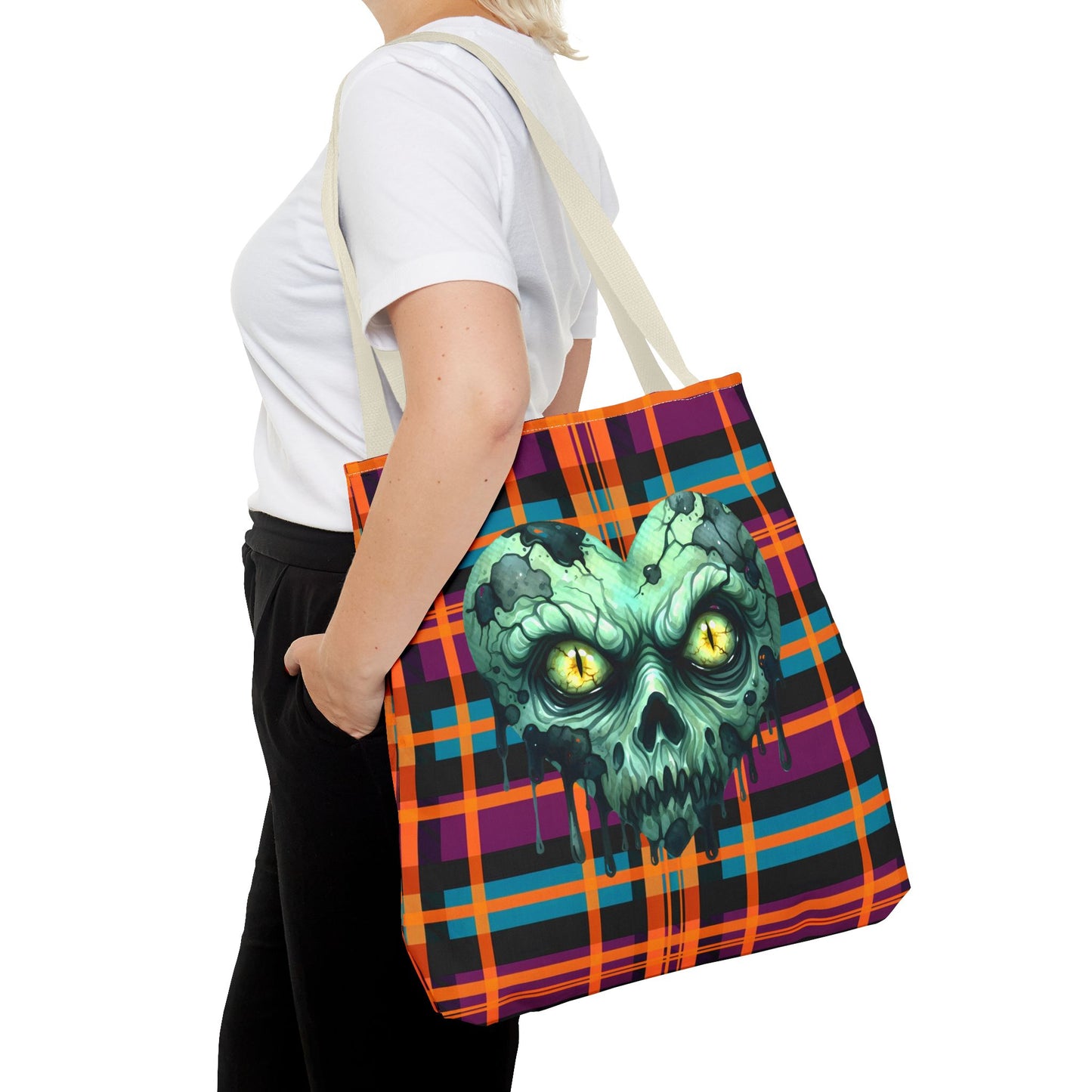 Fashionable Halloween Theme Tote Bag - Stylish Everyday Festive Halloween Lovers Gift