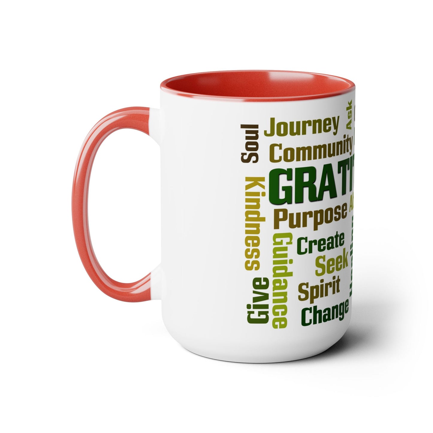 Inspirational Two-Tone Coffee Mugs,15oz, Coffee, Tea, Hot Chocolate Lovers, Gift Idea for Family, Friends and Co-Workers, for Any Occasion