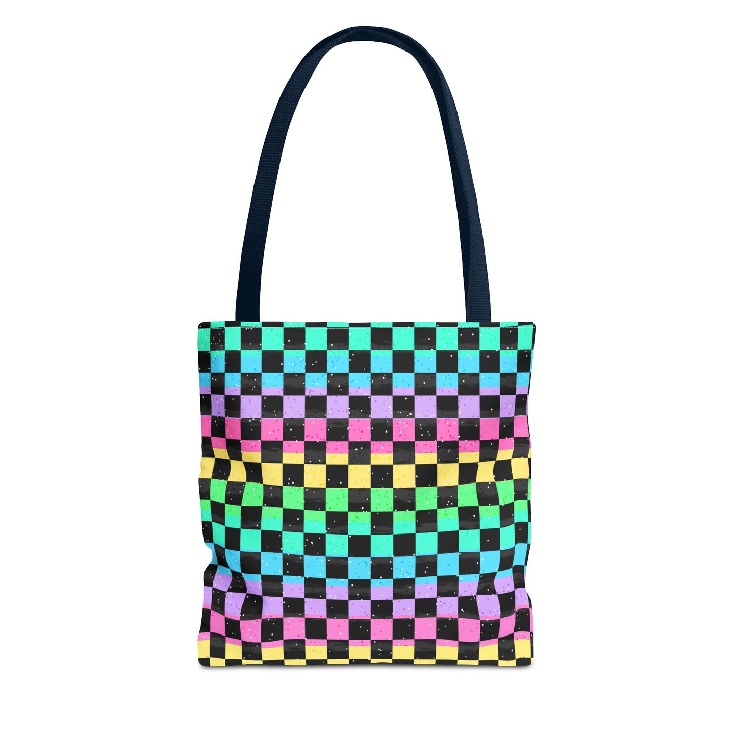 Colorful Checkerboard Tote Bag - Vibrant Reusable Shopping Bag, Eco-Friendly Gift, Summer Beach Accessory, Fashionable Everyday Tote