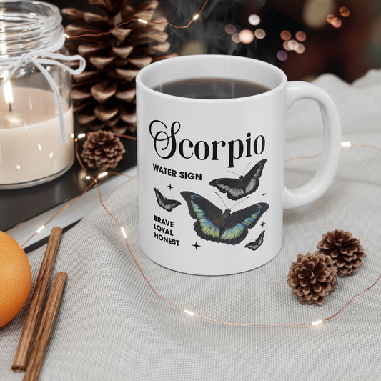 Scorpio Zodiac Ceramic Mug - Astrology Gift for Horoscope Lovers