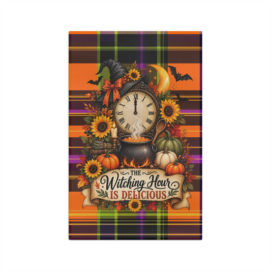 Witching Hour Is Delicious Halloween Microfiber Tea Towel