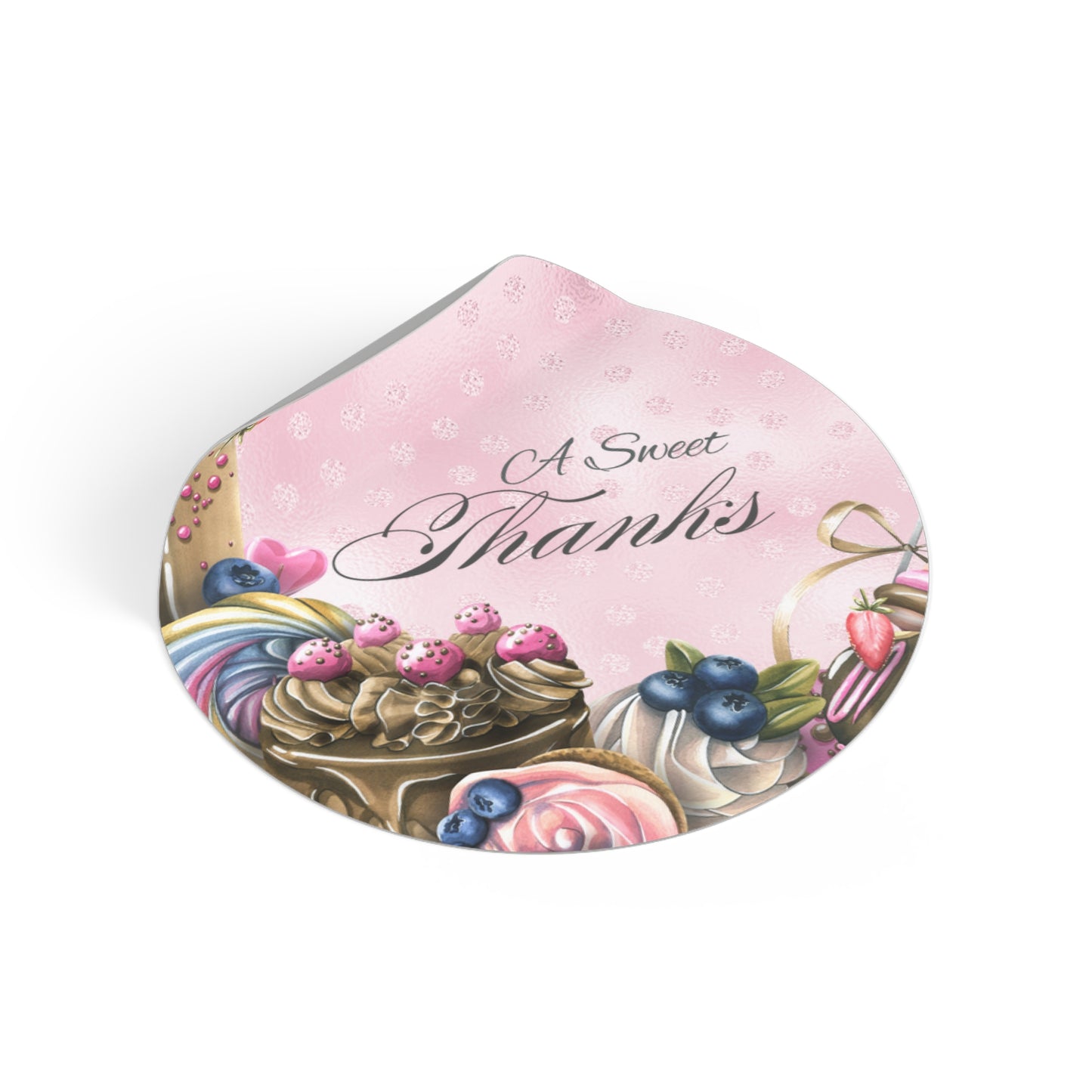 Wedding Vinyl Stickers, Wedding Favors, Event Decor, Custom Party Stickers, Sweet Thanks Stickers, Bridal Shower