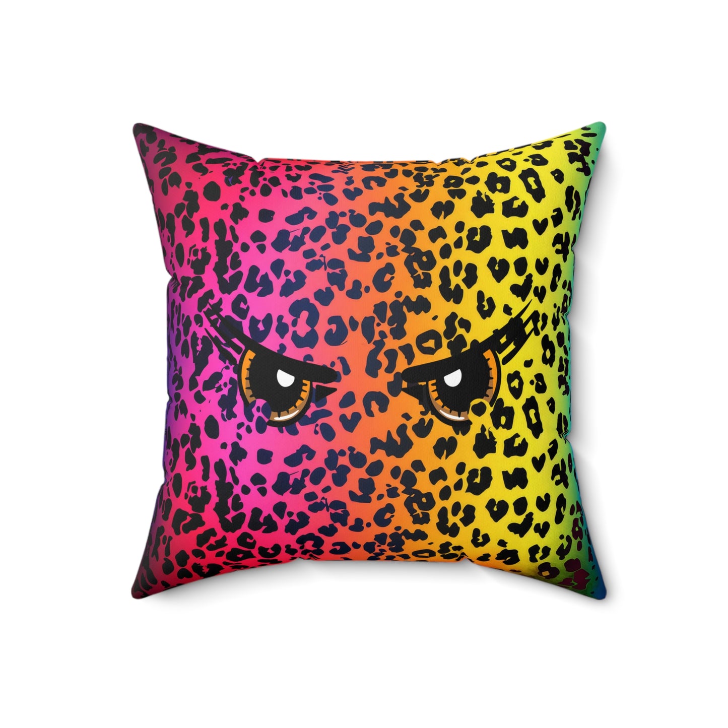 Animal Print with Eyes Decor Spun Polyester Square Pillow, Accent for Any Room, Great Housewarming or Any Occasion Gift Idea for Anyone