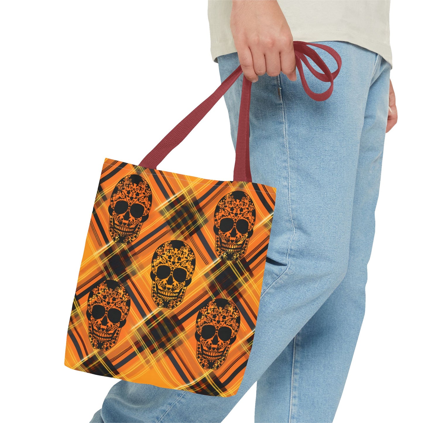 Fashionable Halloween Theme Tote Bag (AOP), Stylish and Festive for Everyday, Perfect for Halloween Lovers, For Anyone