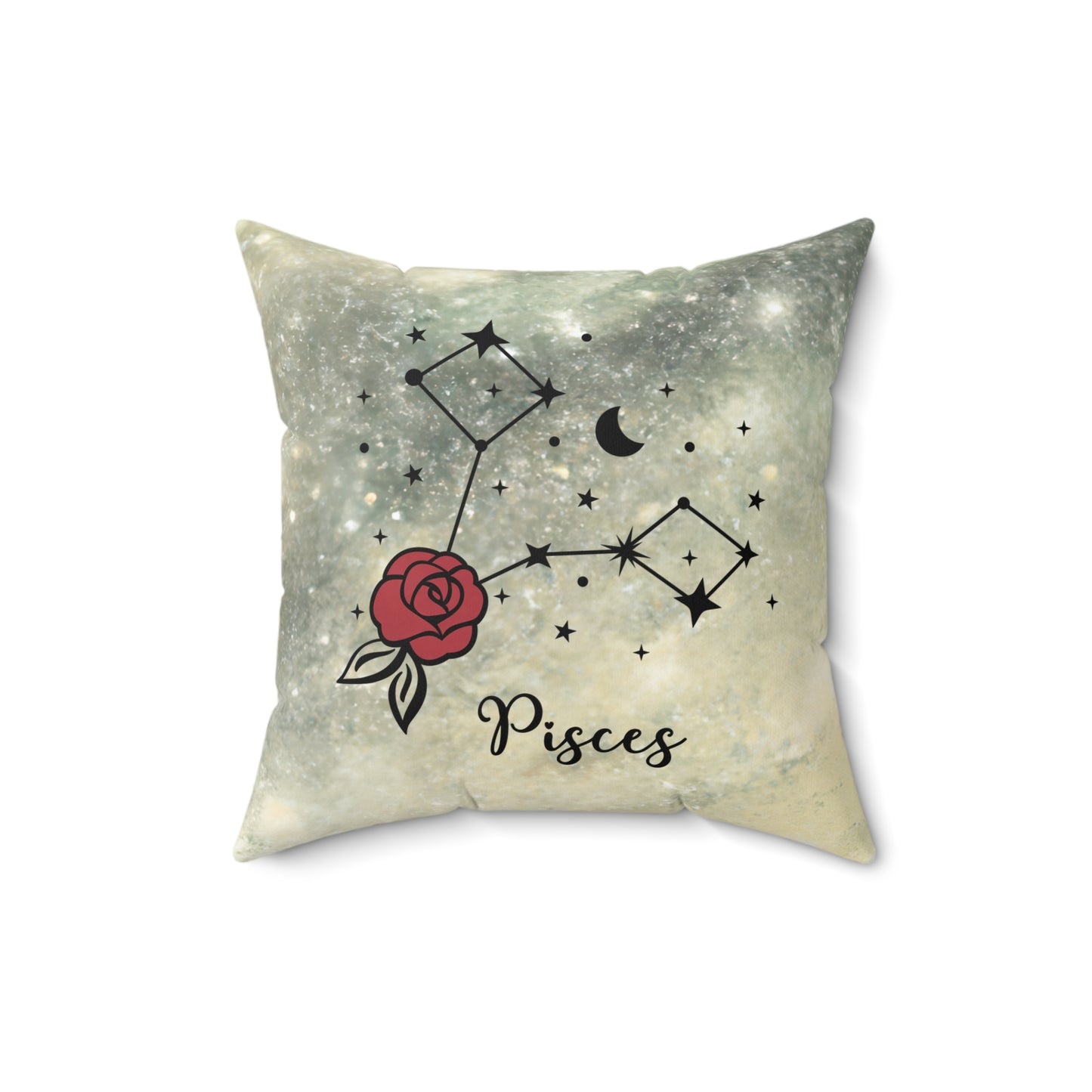 Pisces Zodiac Pillow, Astrology Decor, Constellation Cushion, Horoscope Gift, Celestial Home Accent