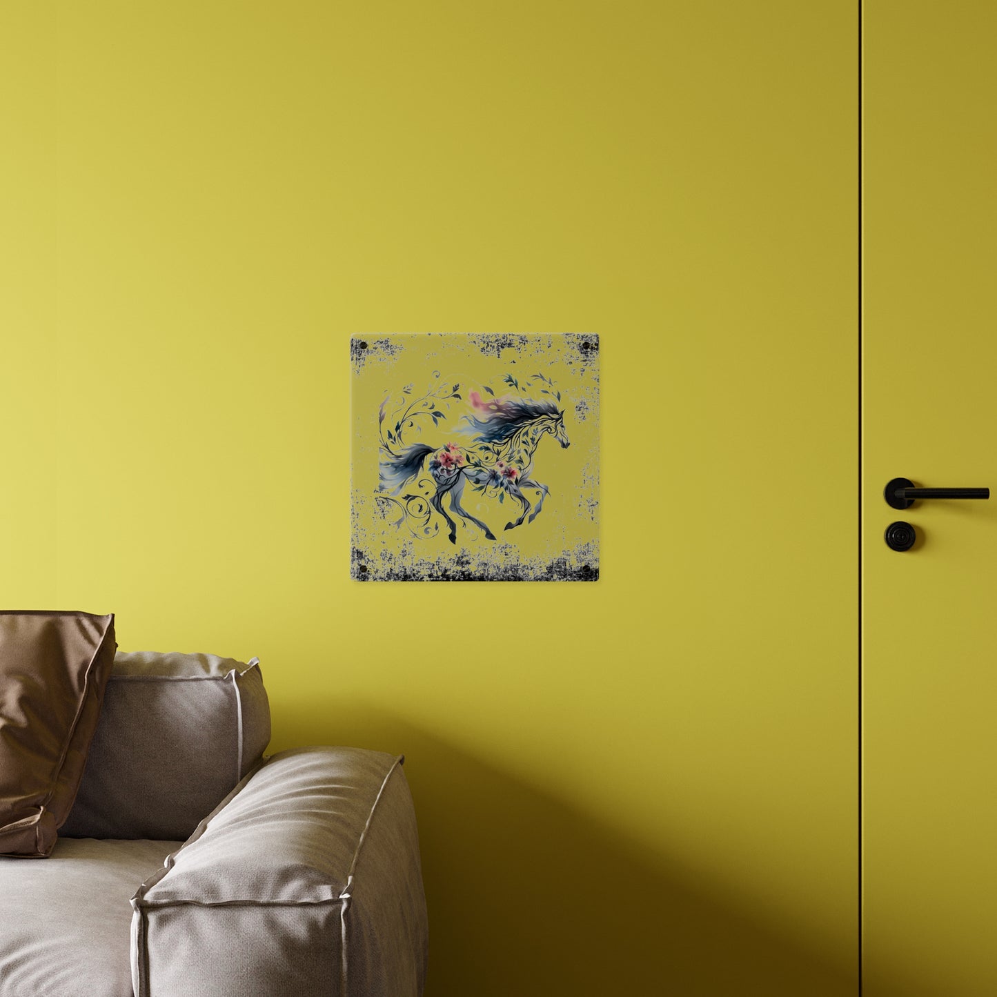 Celestial Horse Acrylic Wall Art Panel - Ethereal Home Decor