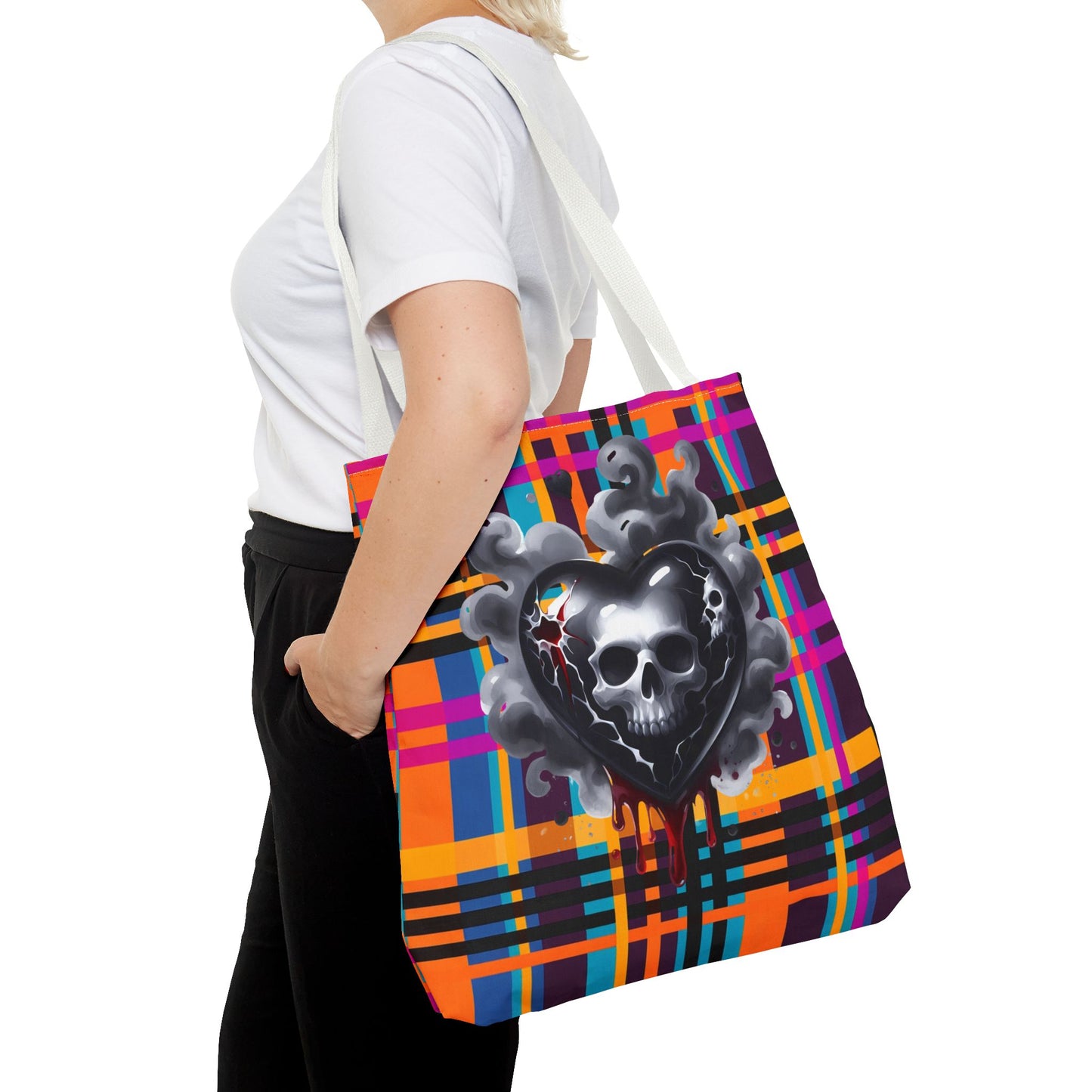 Fashionable Halloween Theme Tote Bag - Stylish Design for Everyday Festive Gift