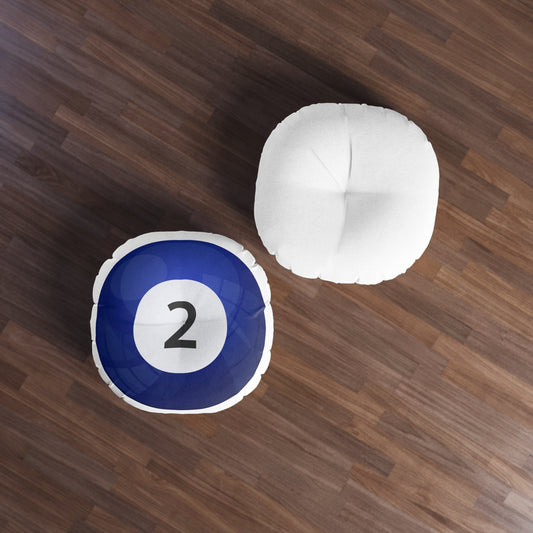 Billard Ball Tufted Floor Pillow - Pool Room Home Office Decor Housewarming Gift
