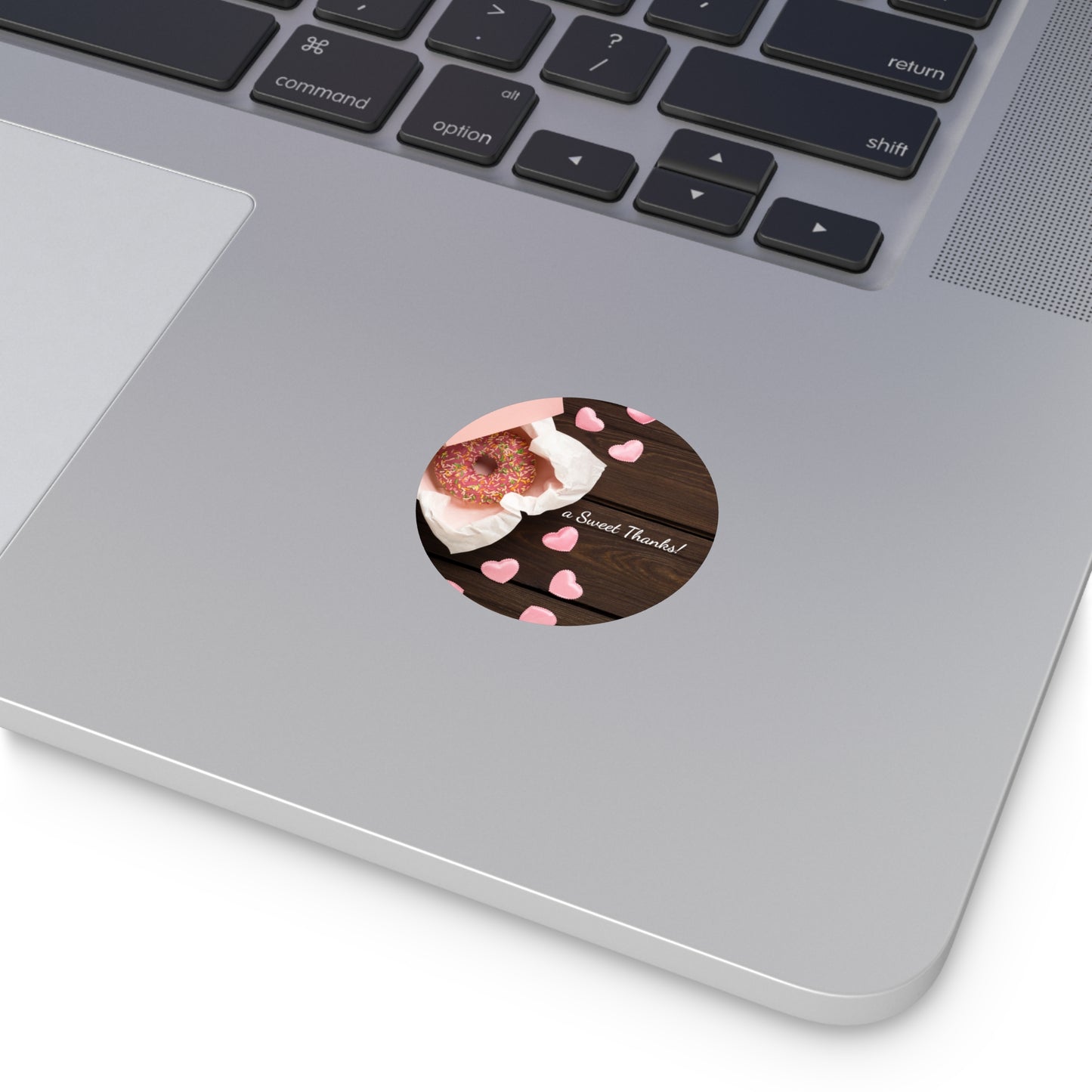 Thank You Round Vinyl Stickers, Sweet Thanks Stickers, Wedding Favor Stickers, Love & Gratitude Labels, Heart Celebration Decals