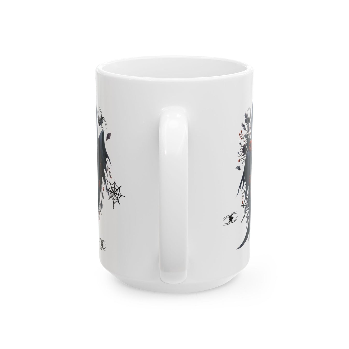 Spooky Cute Ghost Halloween Ceramic Mug, Coffee Cup for Autumn Decor, Gift for Witch Lovers, Tea Mug for Haunting Vibes, 11oz or 15oz Options
