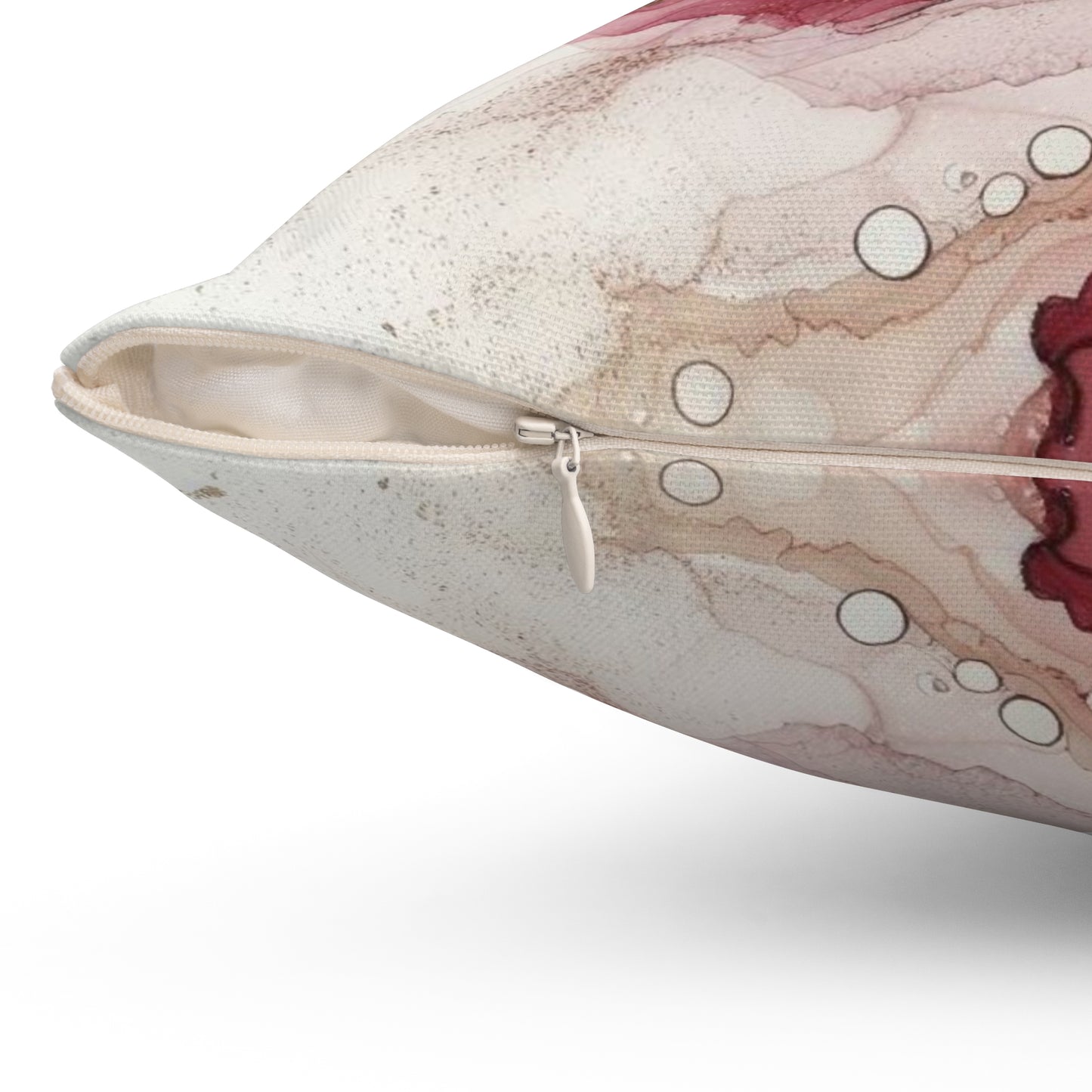 Decorative Spun Polyester Square Pillow, Beautiful Decor Pillow for Home or Office, Stylish Accent for Any Room,