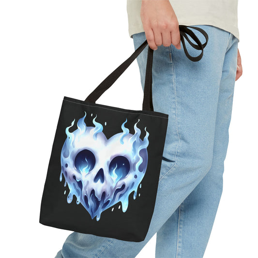 Fashionable Halloween Theme Tote Bag - Stylish Ghost Design Everyday Gift