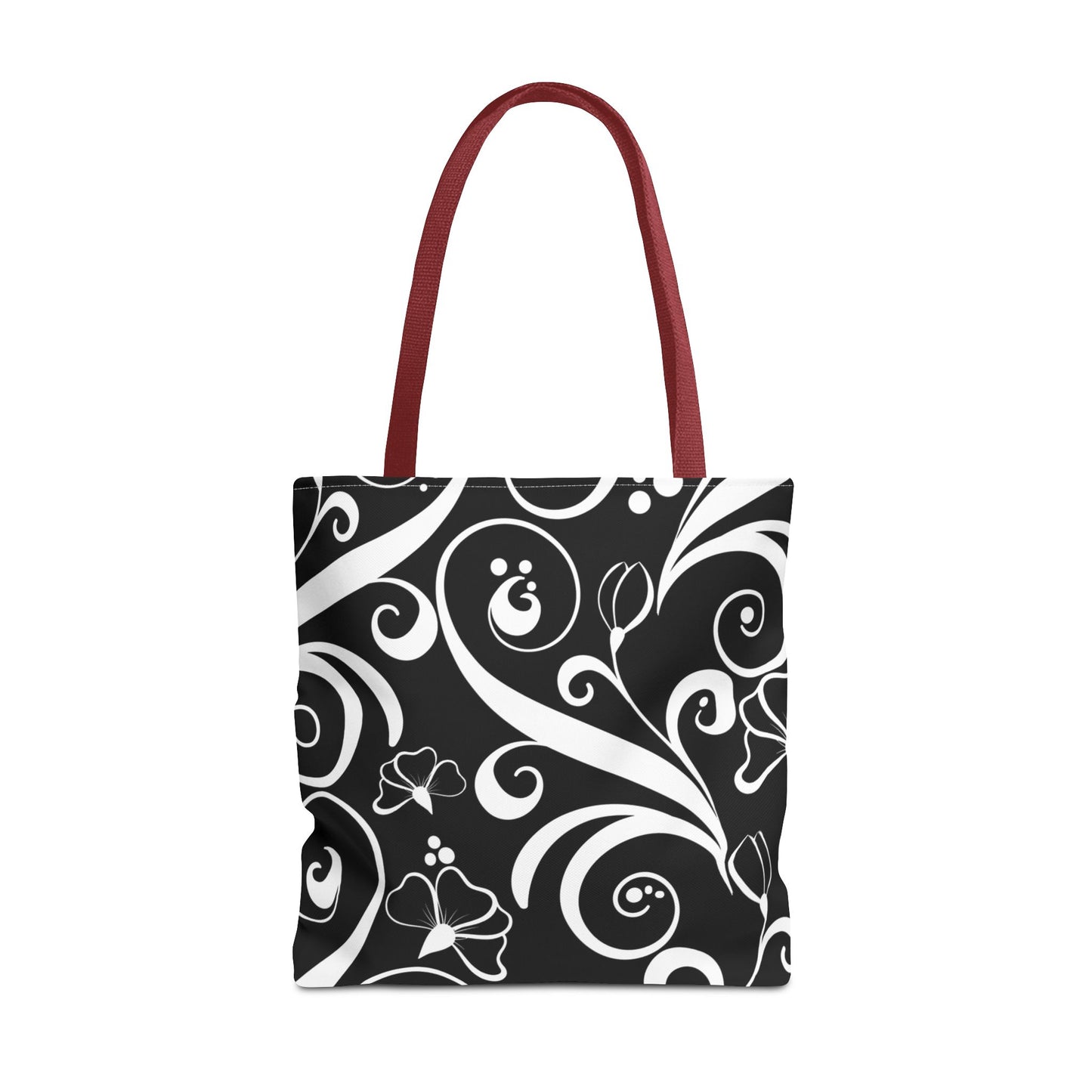 Fashionable Black and White Pattern Tote Bag (AOP), Stylish, Great Gift Idea for Birthdays, Holidays, Any Occasion for Anyone