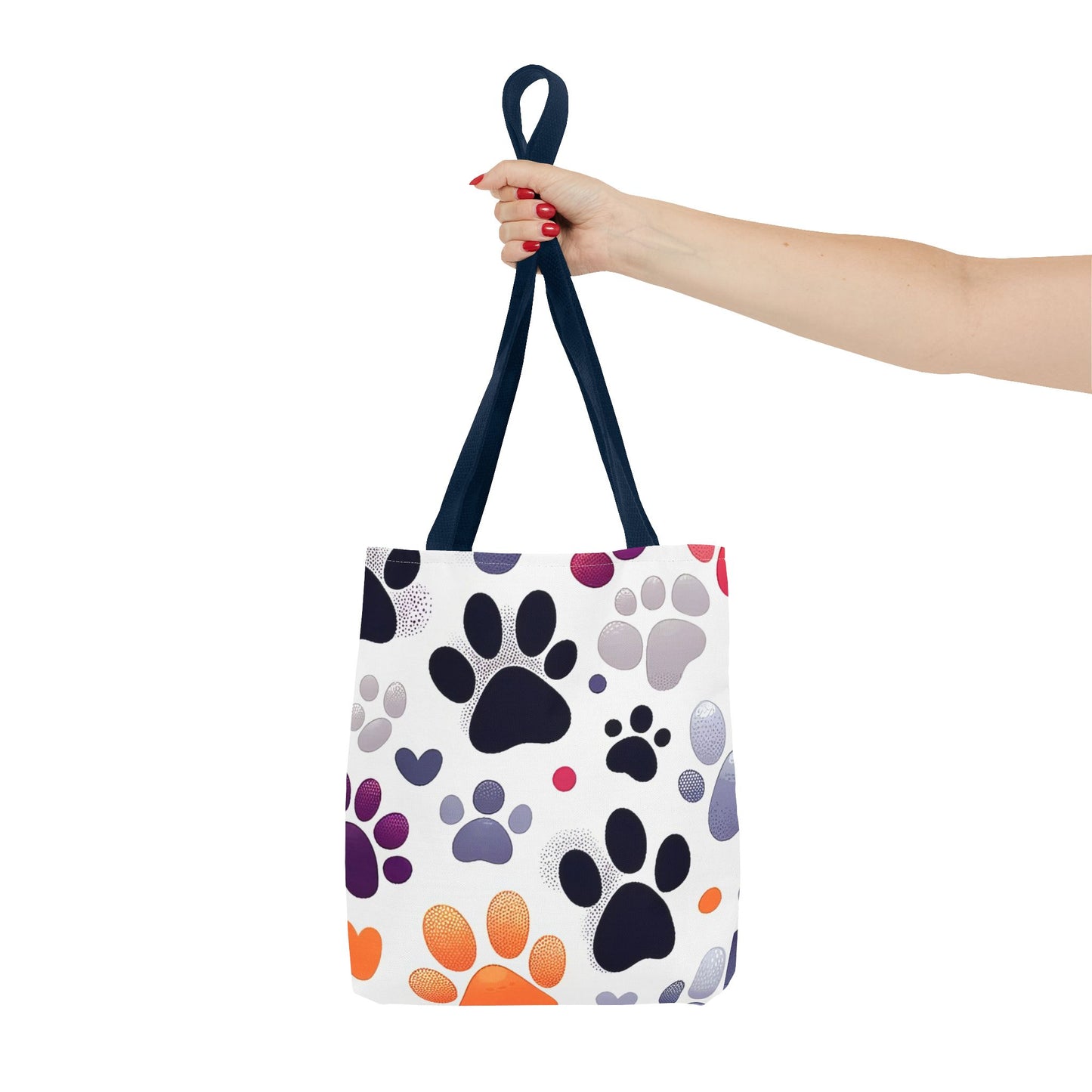 Paw Print FashionableTote Bag (AOP), Stylish, Animal Lovers, Pet Lovers, Great Gift Idea for Birthdays, Holidays or Any Occasion for Anyone
