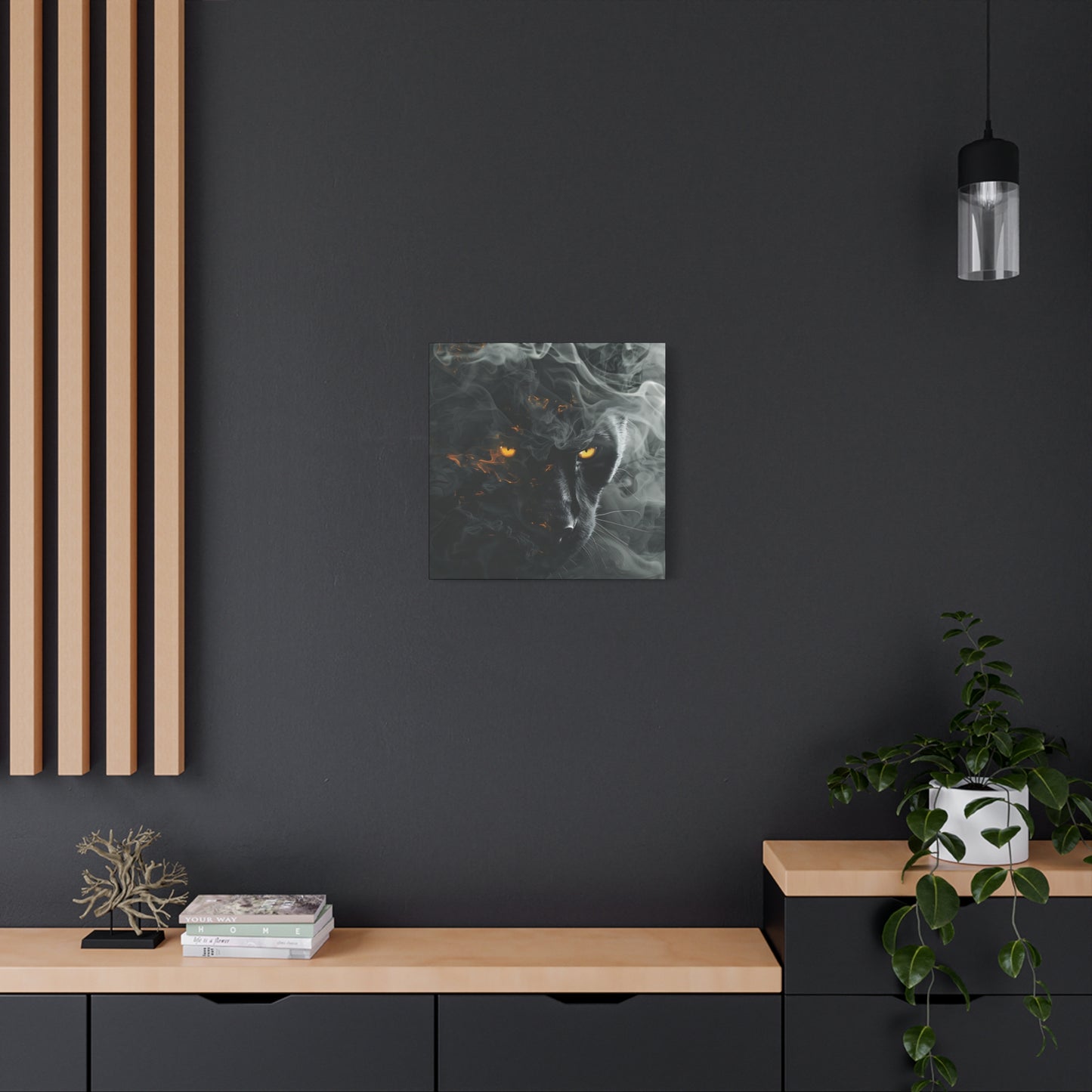 Mystical Panther Canvas Wall Art - 1.25" Stretched Wall Decor