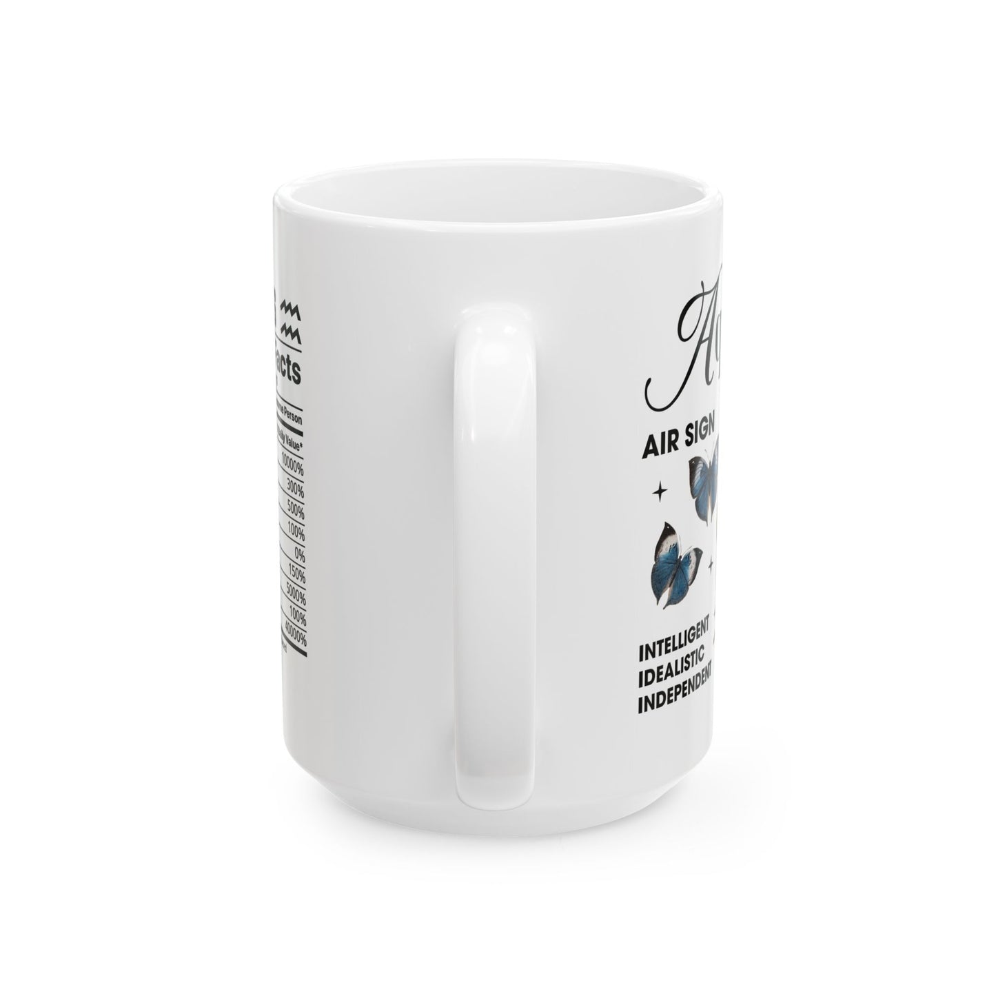 Zodiac Aquarius Ceramic Mug (11oz & 15oz) - Astrology Gift for Star Sign Lovers