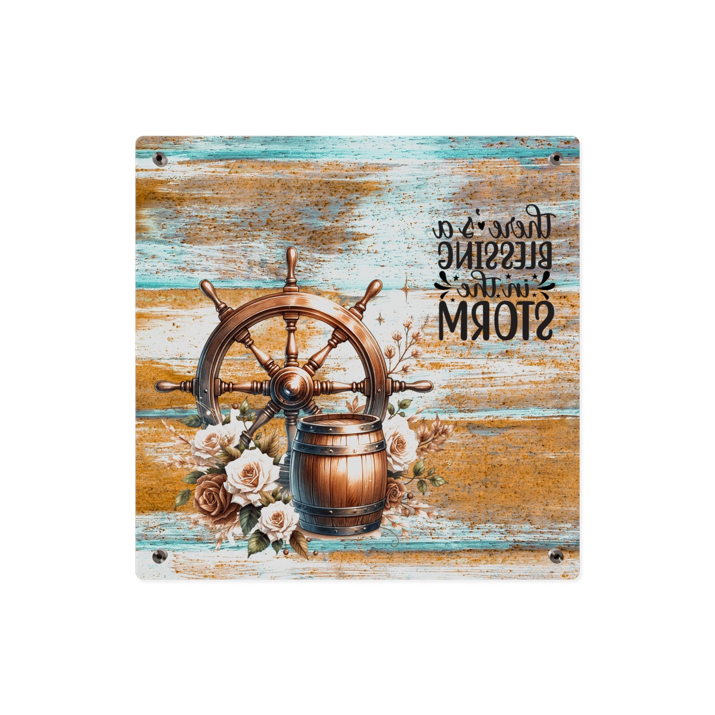 Nautical Blessings Acrylic Wall Art Panel - Inspiring Home Decor
