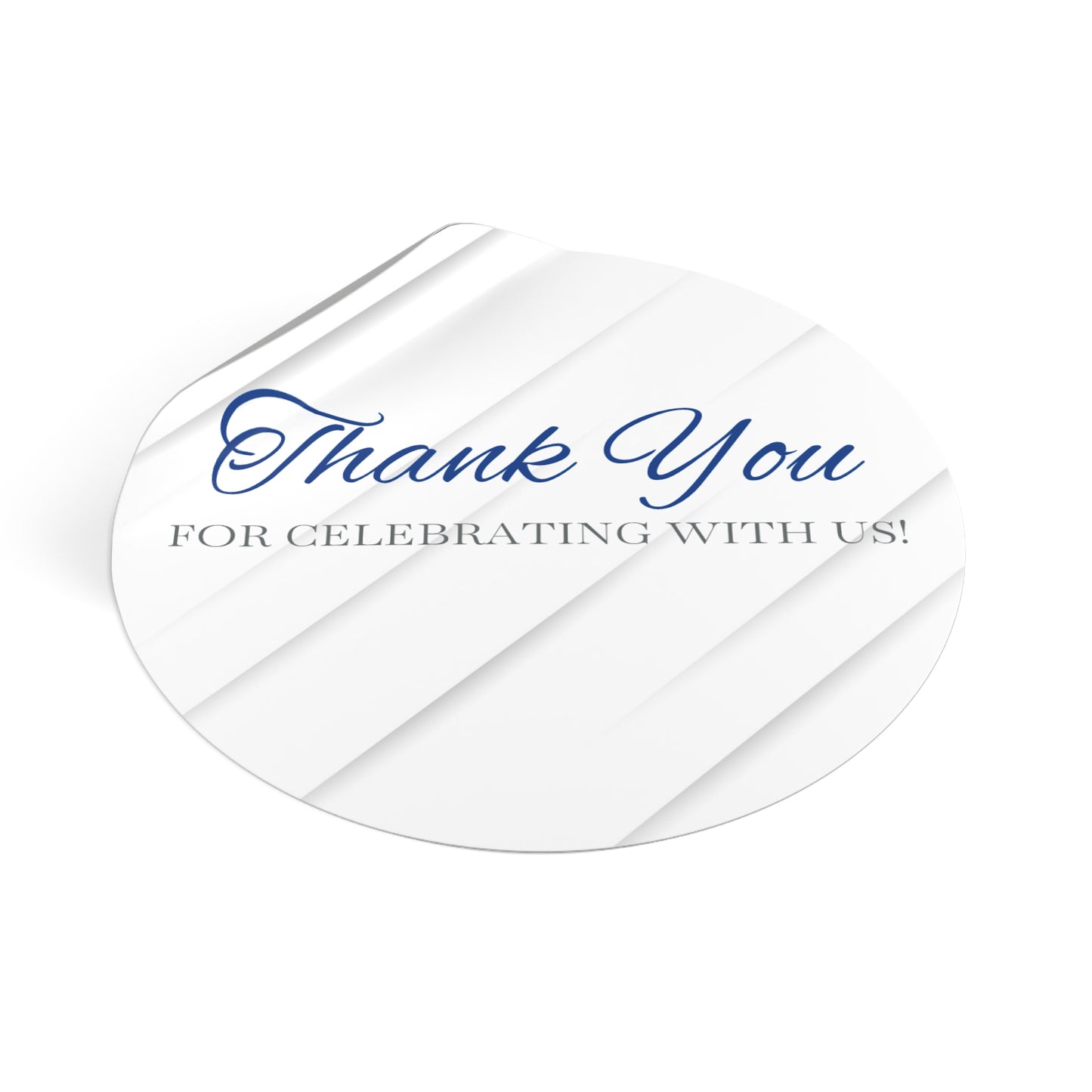 Elegant Thank You Custom Stickers for Weddings, Party Favors, Bridal Showers, Custom Labels, Celebration Decal, Personalized Gifts