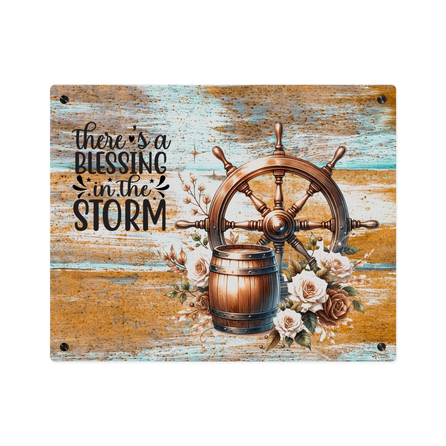 Nautical Blessings Acrylic Wall Art Panel - Inspiring Home Decor