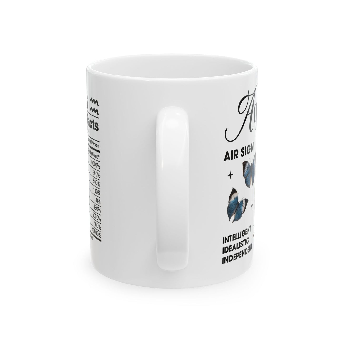 Zodiac Aquarius Ceramic Mug (11oz & 15oz) - Astrology Gift for Star Sign Lovers
