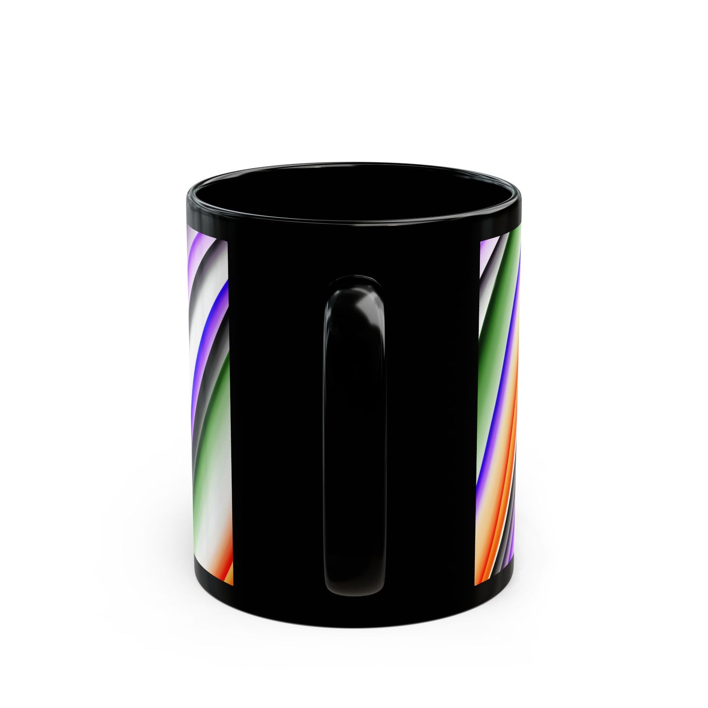 Halloween Theme Black Mug (11oz, 15oz), Cute Halloween Expression, Halloween Lovers, Coffee, Tea, Hot Chocolate Lovers, Great Gift Idea for Anyone