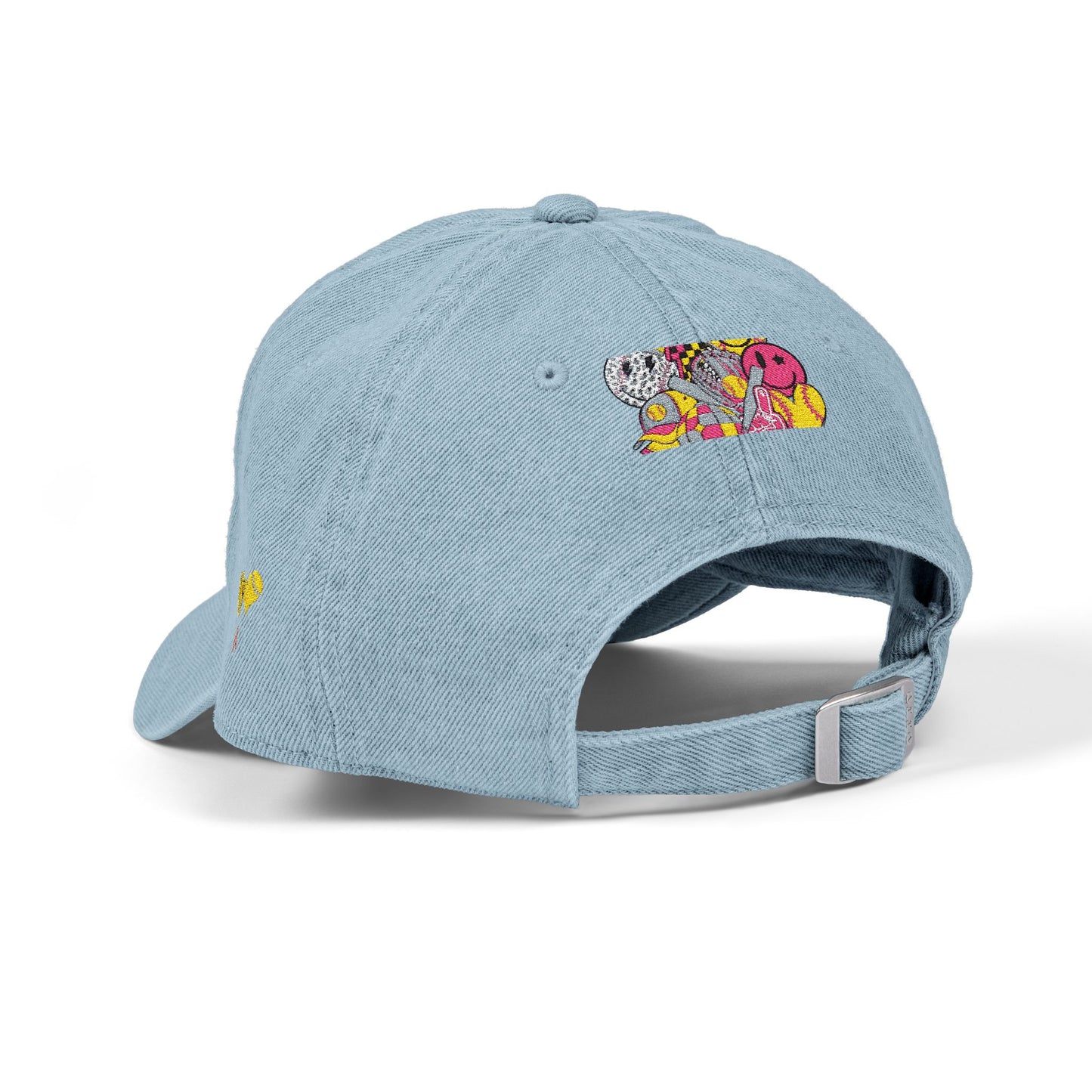 Softball Vibes Embroidered Denim Hat for Sport Lovers