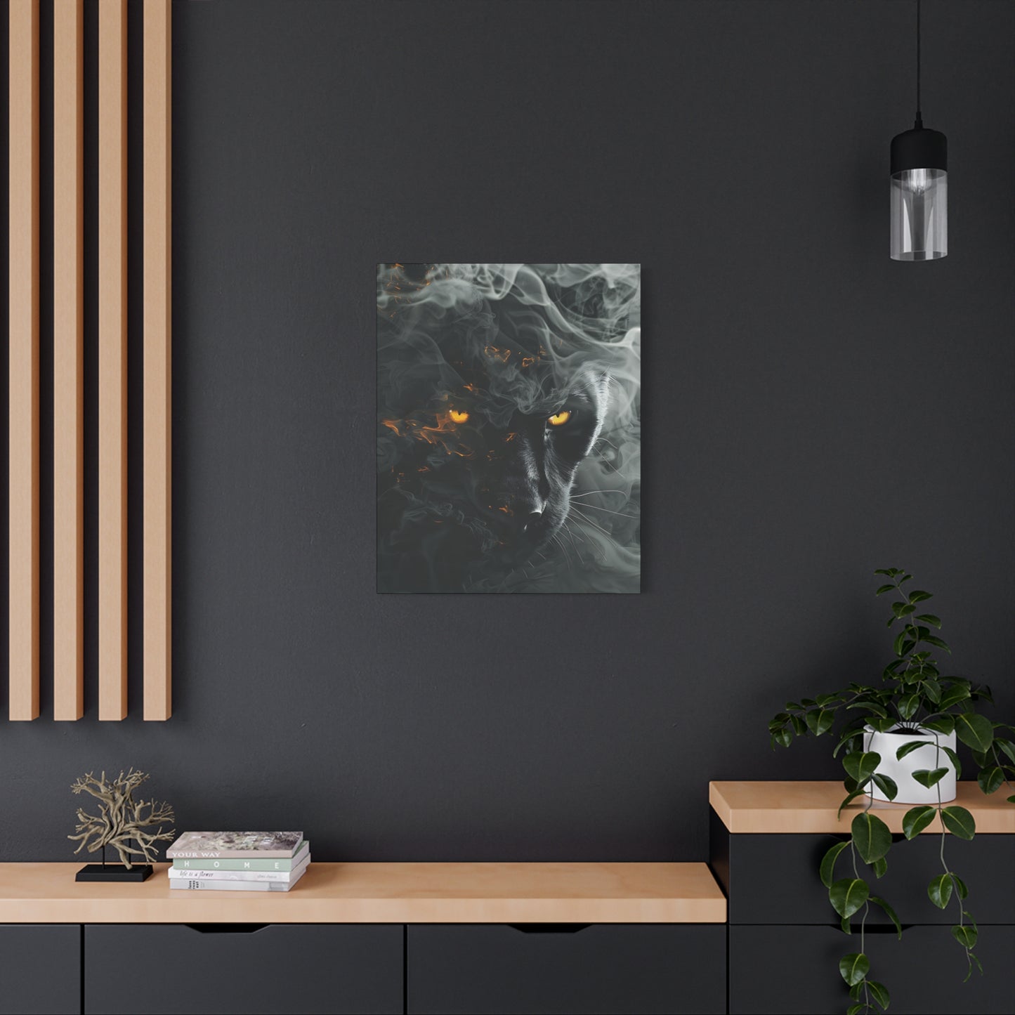 Mystical Panther Canvas Wall Art - 1.25" Stretched Wall Decor