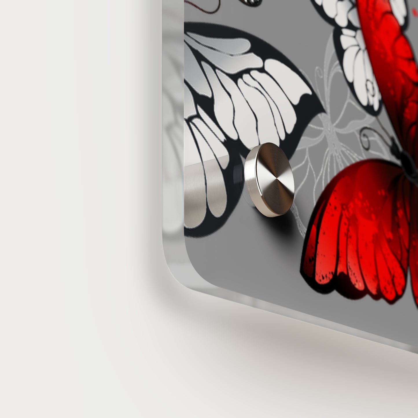 Inspirational Butterfly Acrylic Wall Art Panel - 'Life Begins' Decor