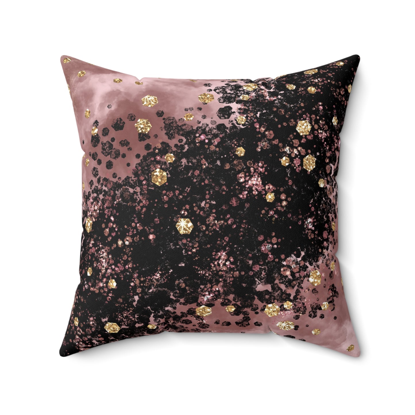 Decorative Spun Polyester Square Pillow, Stylish Pillow for Home or Office, Beautiful Accent for Any Room for Everyday for Anyone