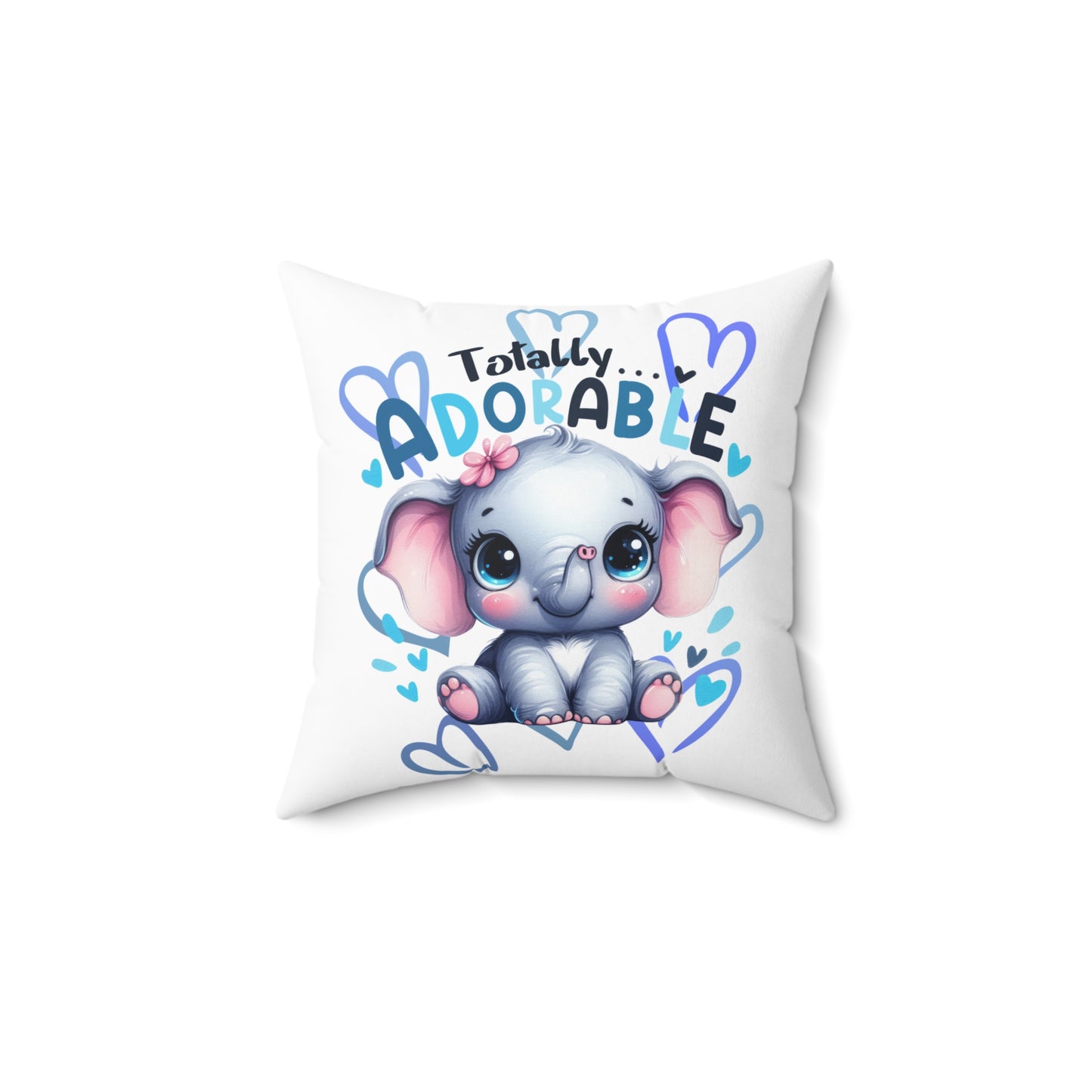 Totally Adorable Elephant Pillow, Cute Nursery Decor, Gift for Baby Shower, Kids Room Accent, Fun & Playful Home Decor