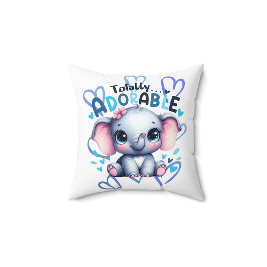 Totally Adorable Elephant Pillow, Cute Nursery Decor, Gift for Baby Shower, Kids Room Accent, Fun & Playful Home Decor