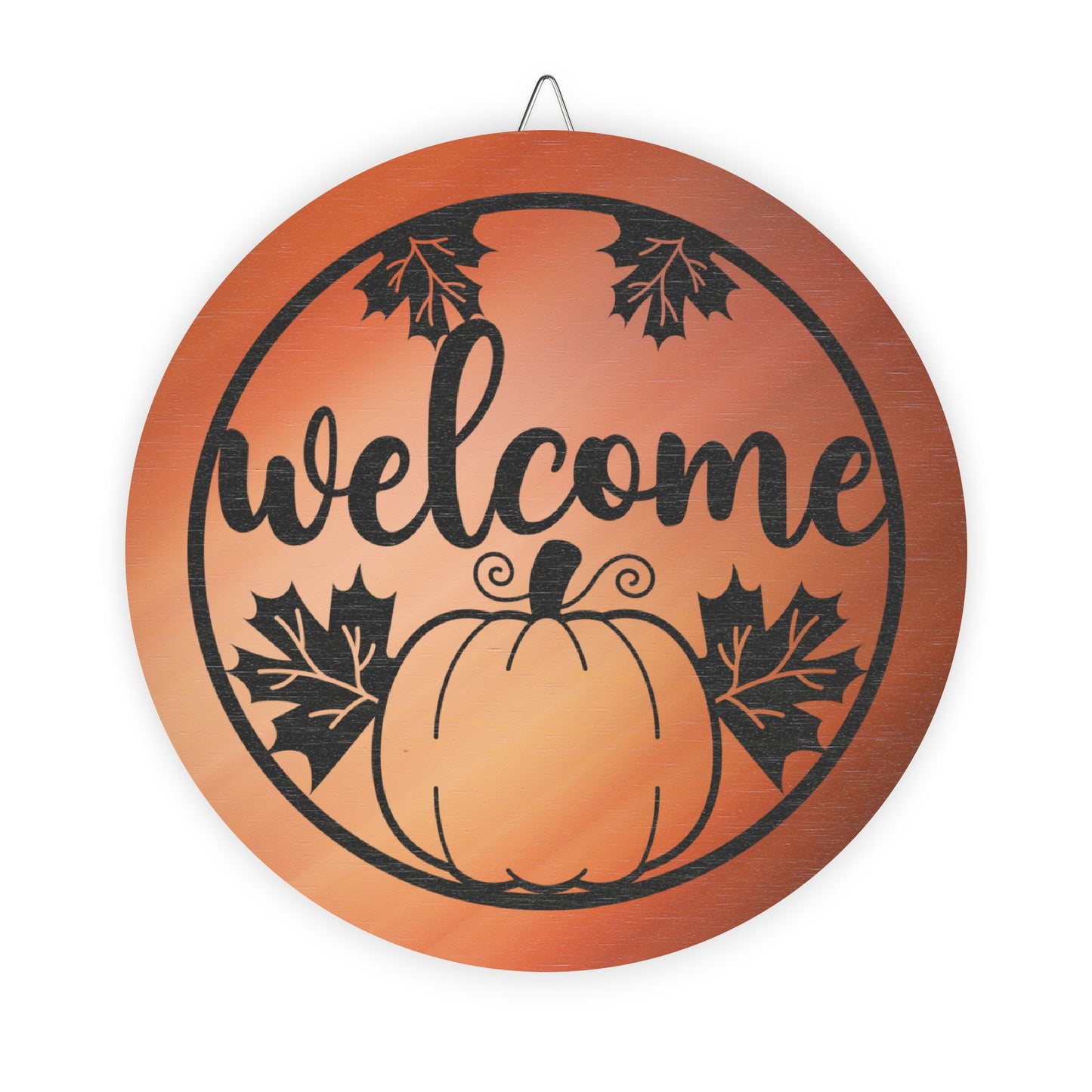 Fall Theme Rustic Charm Wood Sign - Fall Welcome Pumpkin Decor Halloween Accent