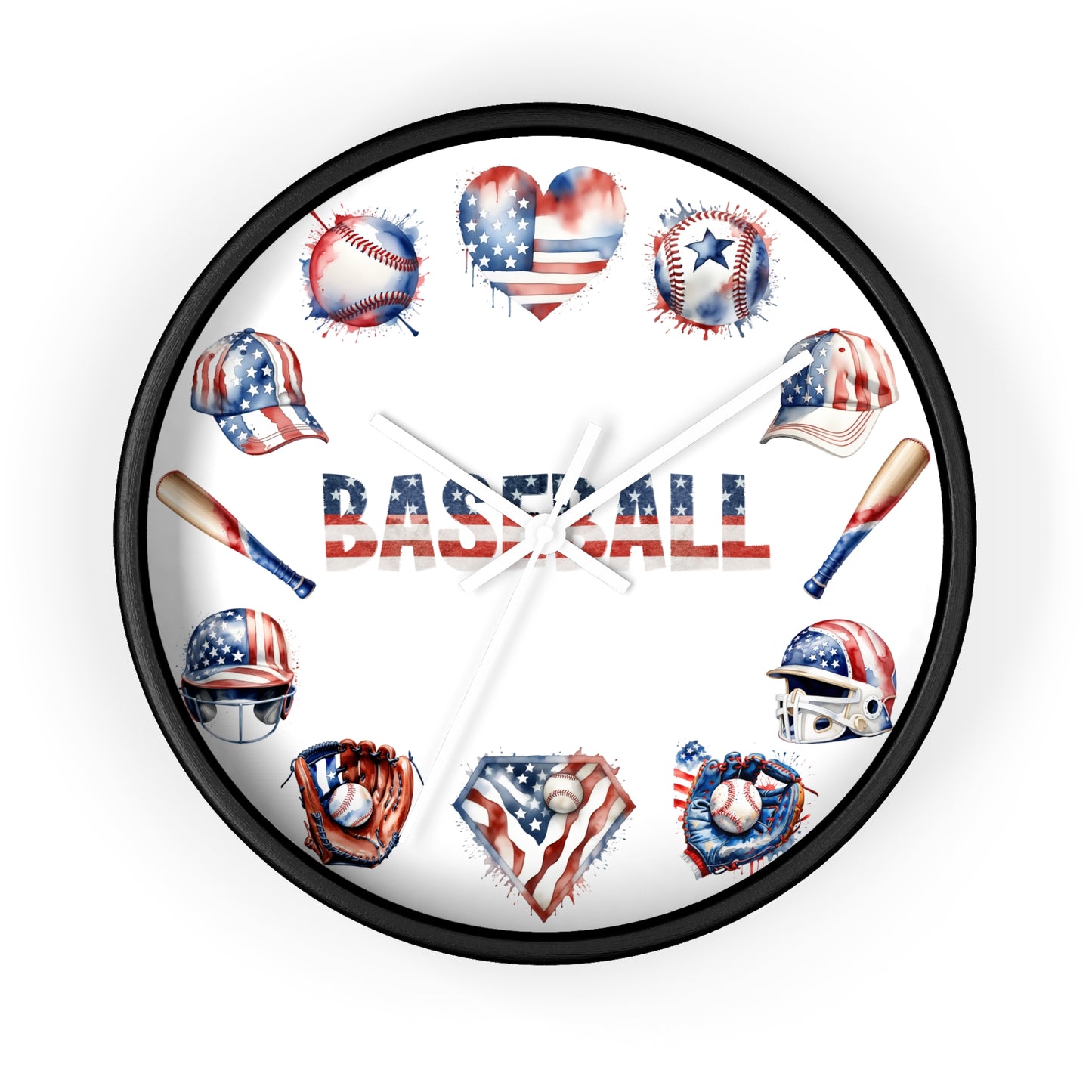 Baseball Theme Wall Clock - Sports Decor Gift for Baseball Lovers